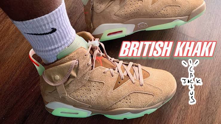 Buy First Copy Jordan 6 British Khaki - Master Quality 7A Mirror at Lowest Price Online India