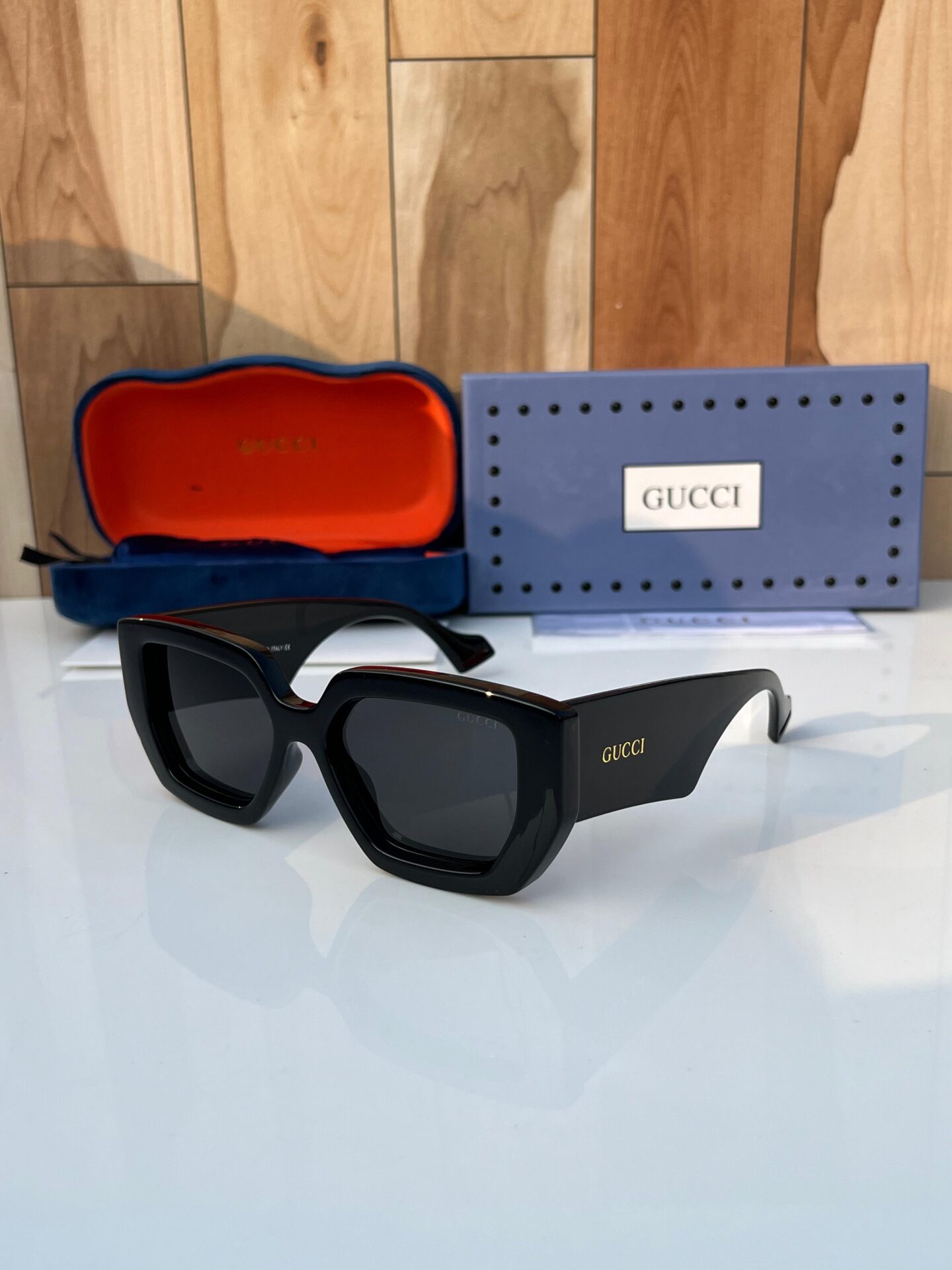 Buy First Copy Gucci Bold Square Frame Sunglasses - Master Quality 7A Mirror at Lowest Price Online India