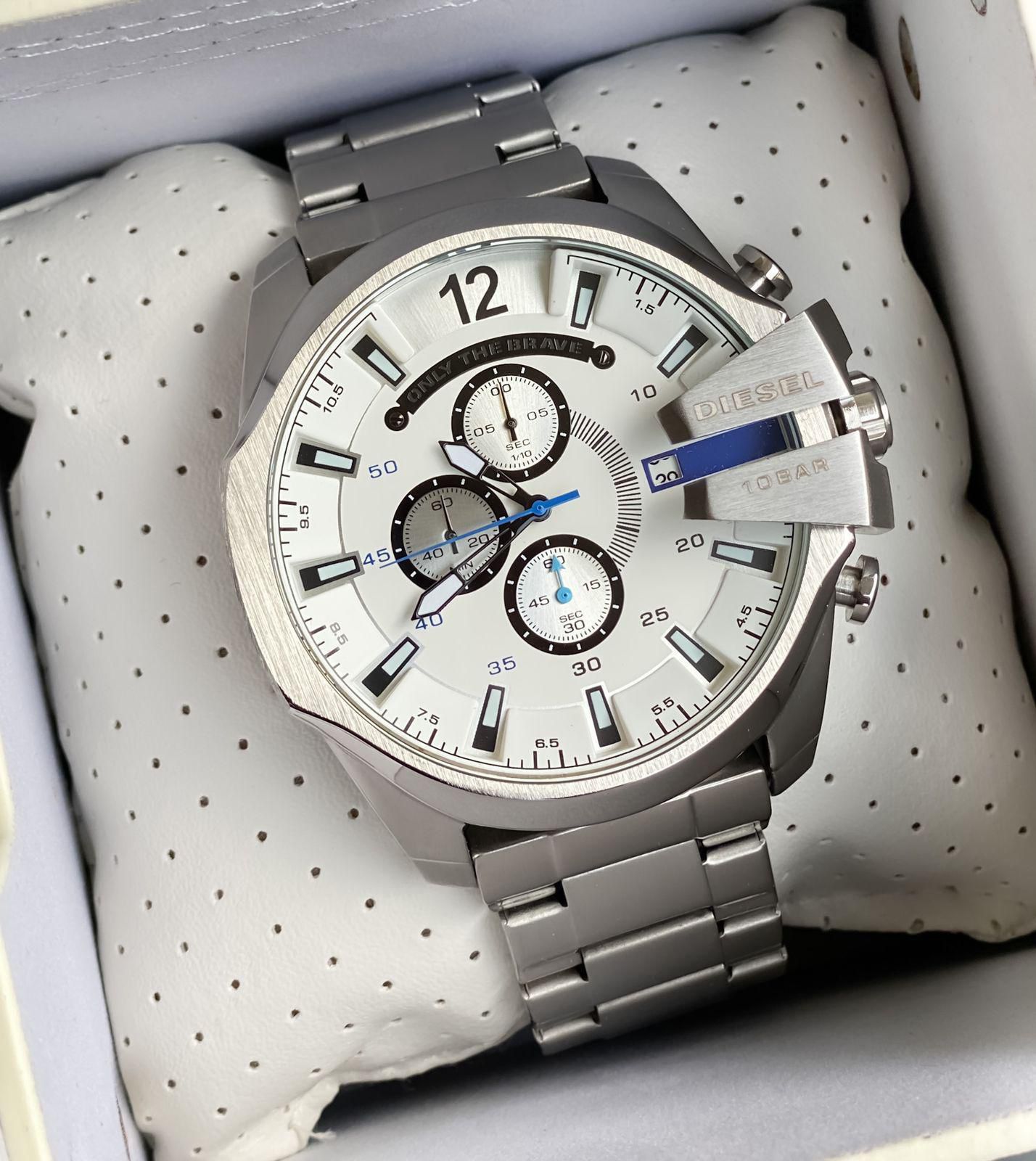 Buy First Copy Diesel 10 Bar Mega Chief Chronograph Men’s Watch - Master Quality 7A Mirror at Lowest Price Online India