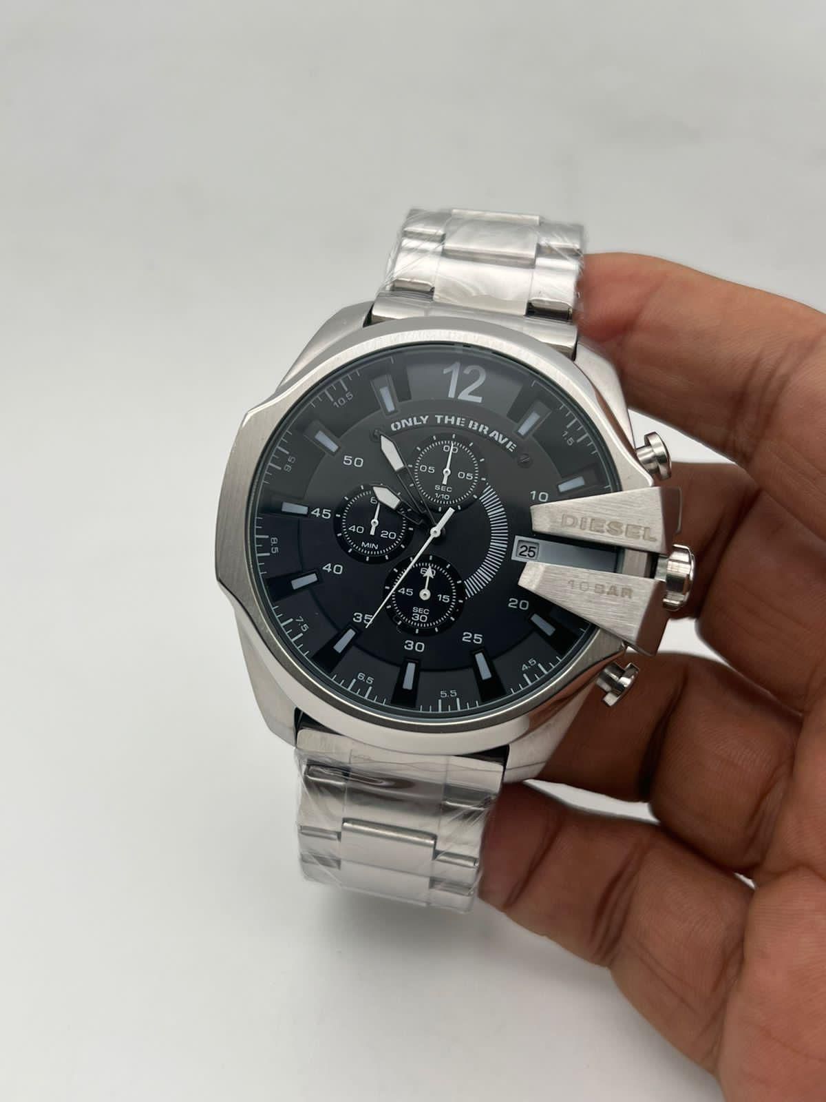 Buy First Copy Diesel 10 Bar Mega Chief Chronograph Men’s Watch - Master Quality 7A Mirror at Lowest Price Online India