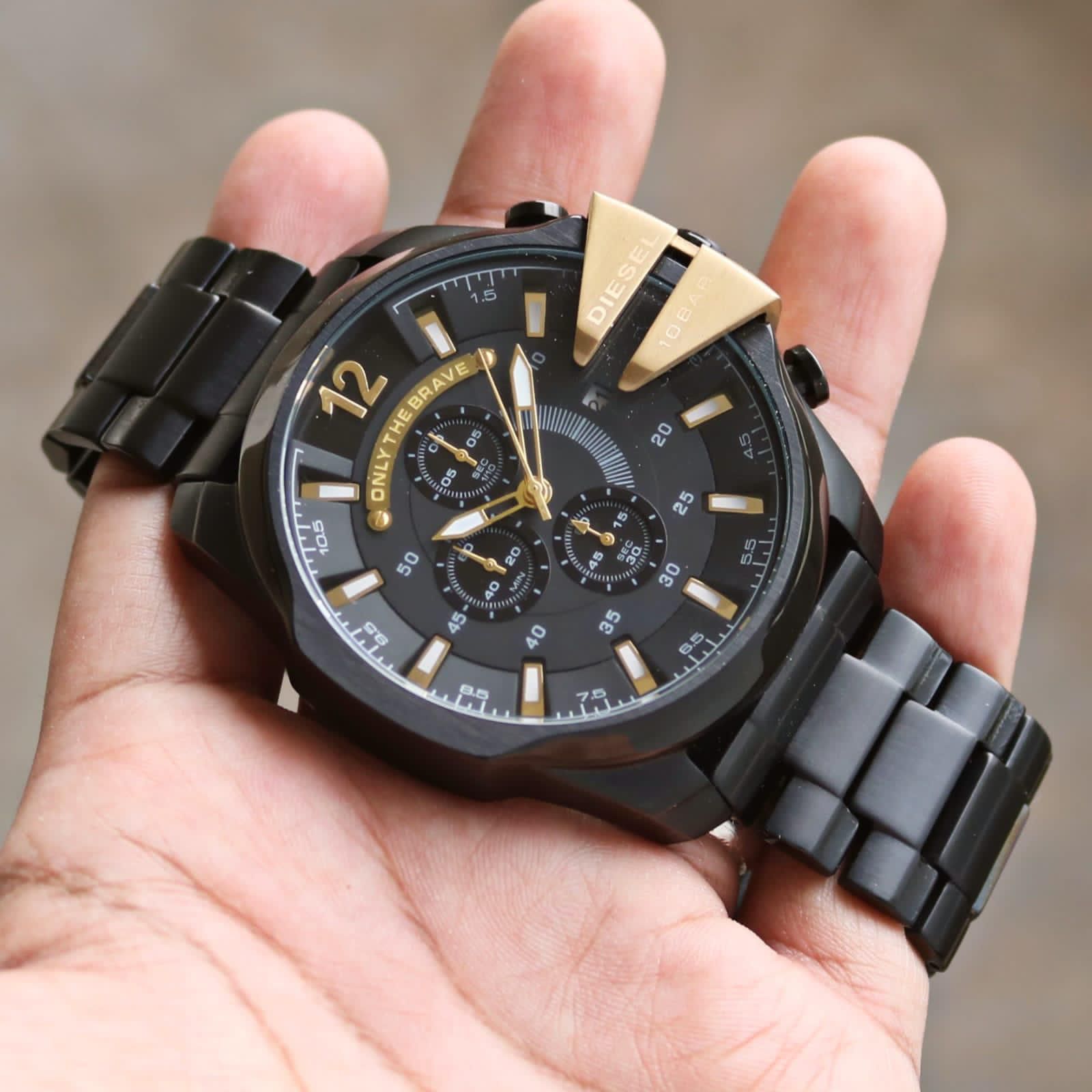 Buy First Copy Diesel 10 Bar Mega Chief Chronograph Men’s Watch - Master Quality 7A Mirror at Lowest Price Online India