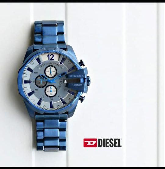 Buy First Copy Diesel 10 Bar Mega Chief Chronograph Men’s Watch - Master Quality 7A Mirror at Lowest Price Online India