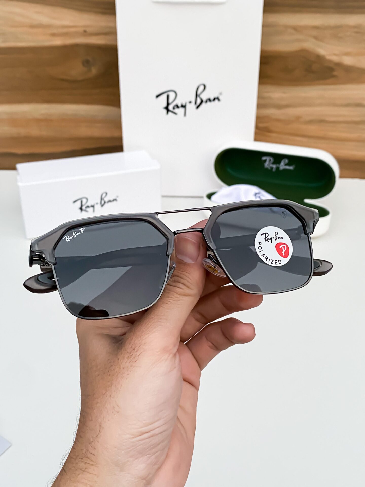 Buy First Copy Ray-Ban Matt Black Sunglasses - Master Quality 7A Mirror at Lowest Price Online India