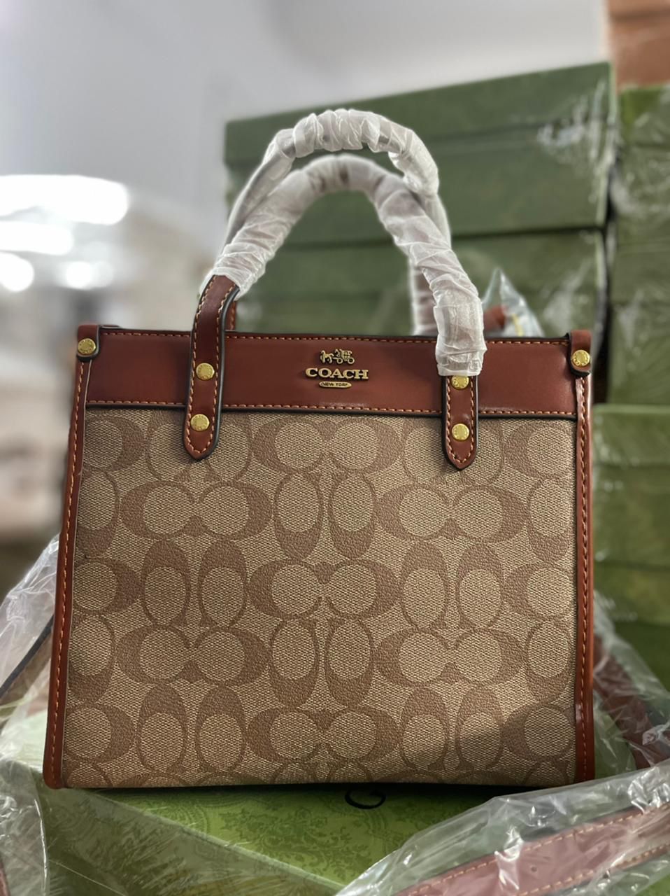 Buy First Copy Coach On The Go Tote Bag - Master Quality 7A Mirror at Lowest Price Online India