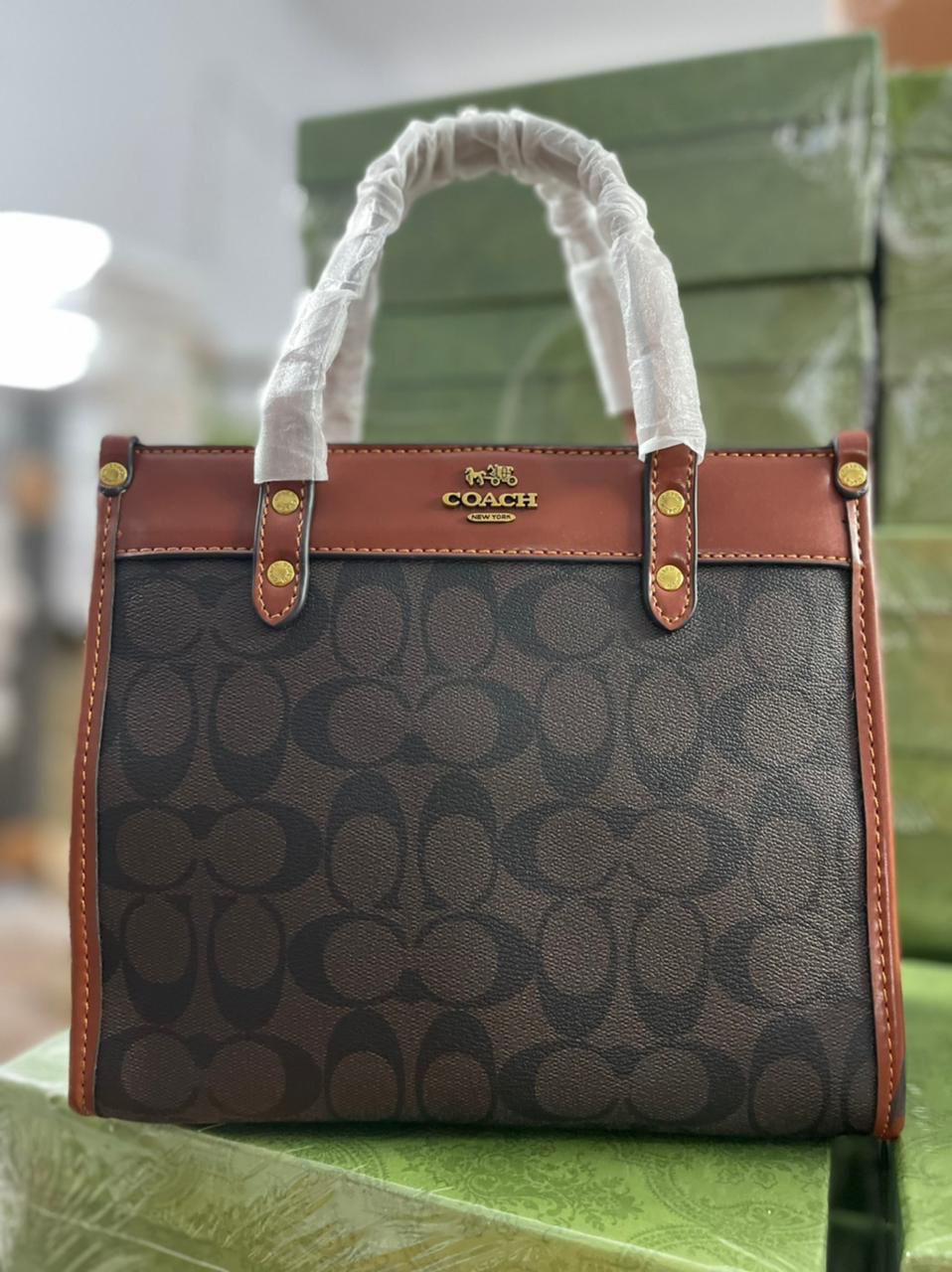 Buy First Copy Coach On The Go Tote Bag - Master Quality 7A Mirror at Lowest Price Online India