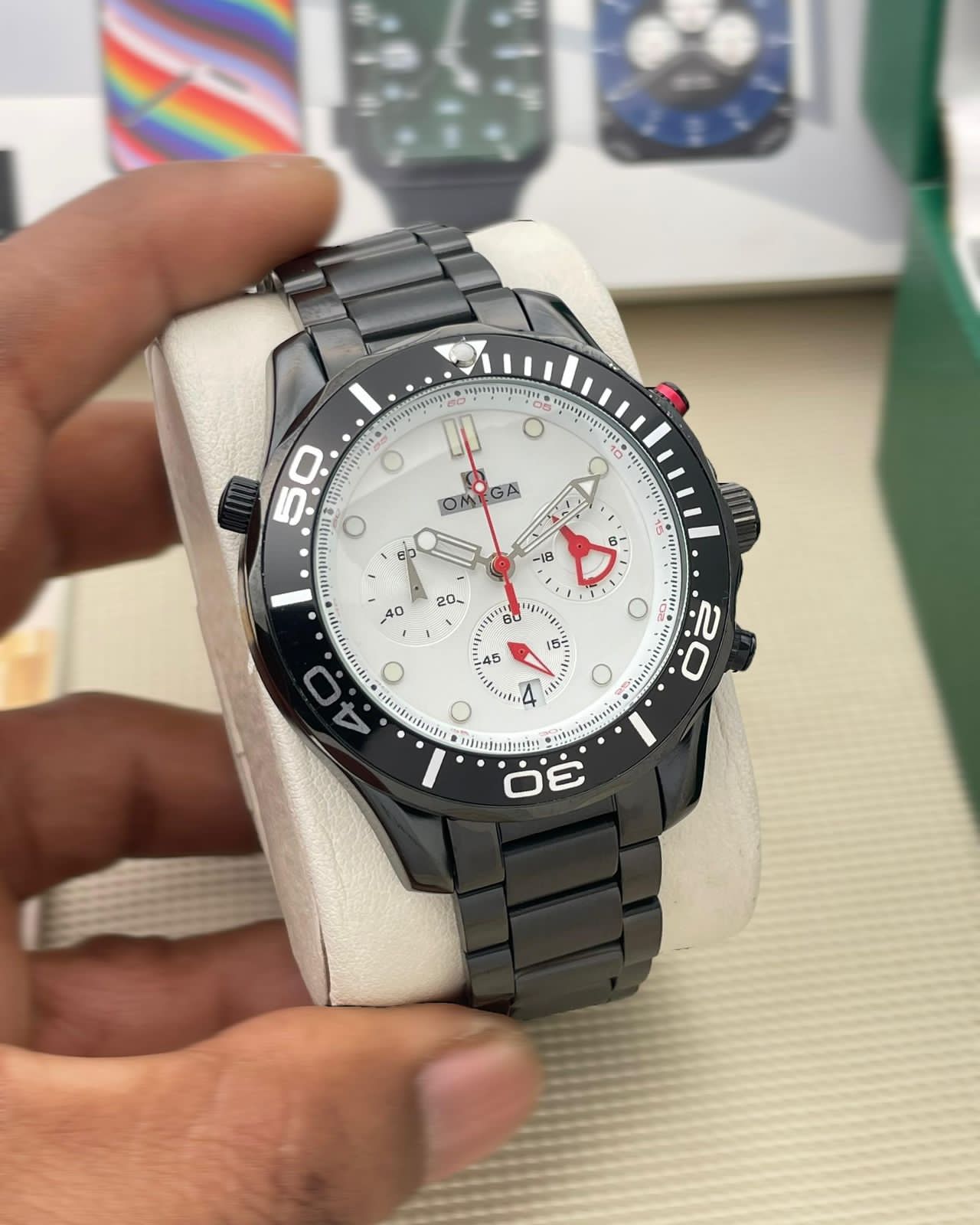 Buy First Copy Omega Men’ Chronograph Watch - Master Quality 7A Mirror at Lowest Price Online India