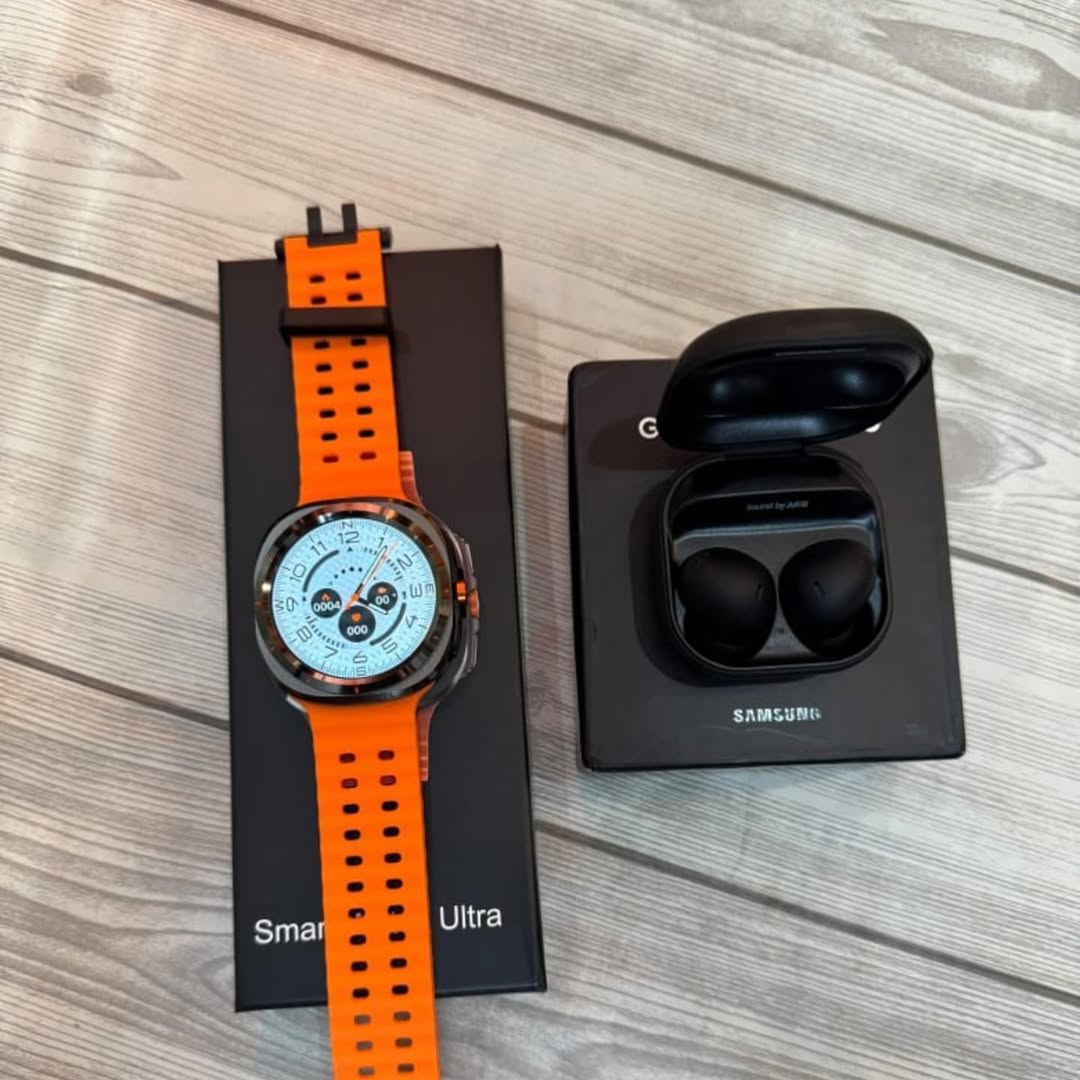 Buy First Copy Samsung Galaxy Watch Ultra & Galaxy Buds 2 Pro Combo - Master Quality 7A Mirror at Lowest Price Online India