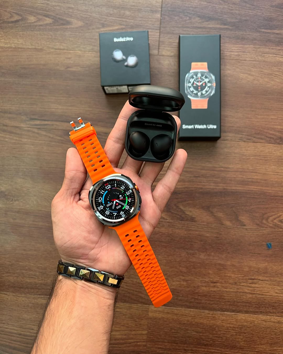 Buy First Copy Samsung Galaxy Watch Ultra & Galaxy Buds 2 Pro Combo - Master Quality 7A Mirror at Lowest Price Online India