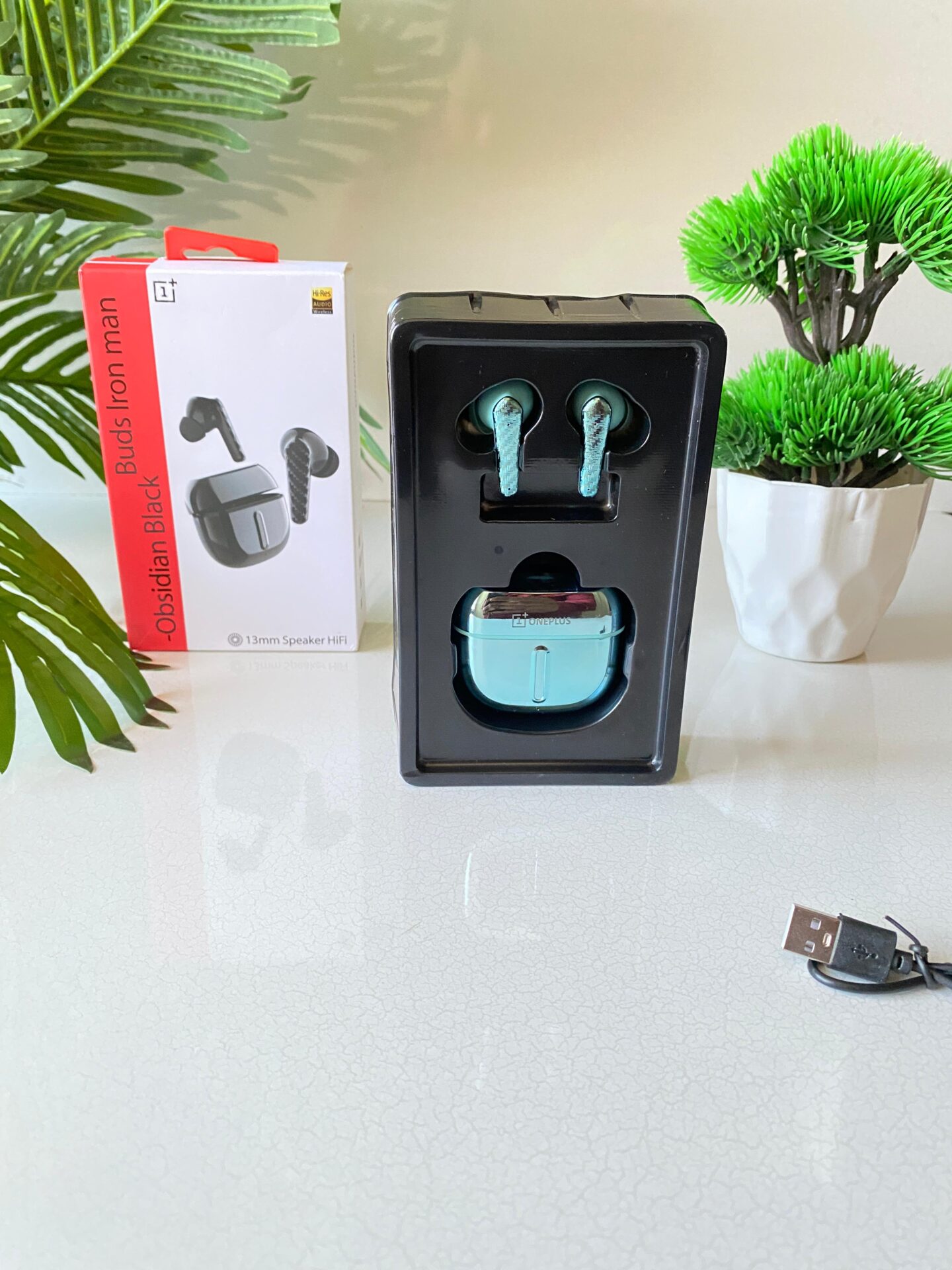 Buy First Copy OnePlus Iron Man Buds (Metal Edition) - Master Quality 7A Mirror at Lowest Price Online India