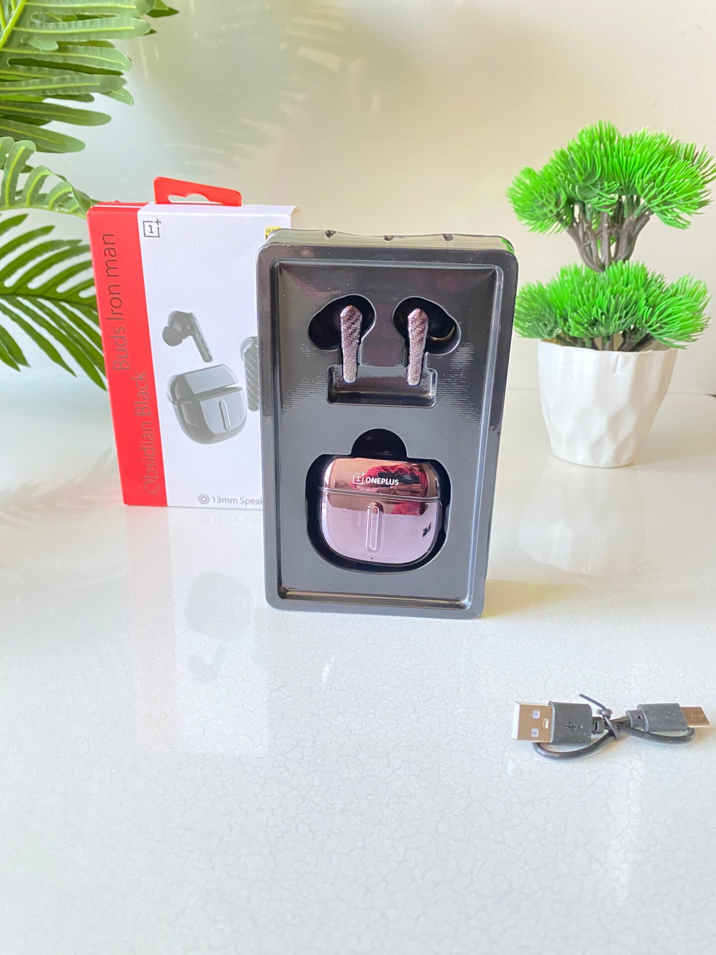 Buy First Copy OnePlus Iron Man Buds (Metal Edition) - Master Quality 7A Mirror at Lowest Price Online India