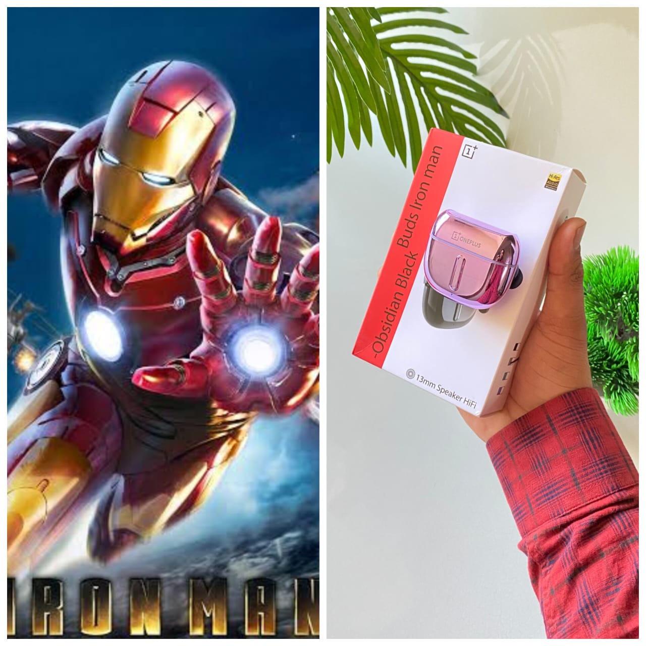Buy First Copy OnePlus Iron Man Buds (Metal Edition) - Master Quality 7A Mirror at Lowest Price Online India