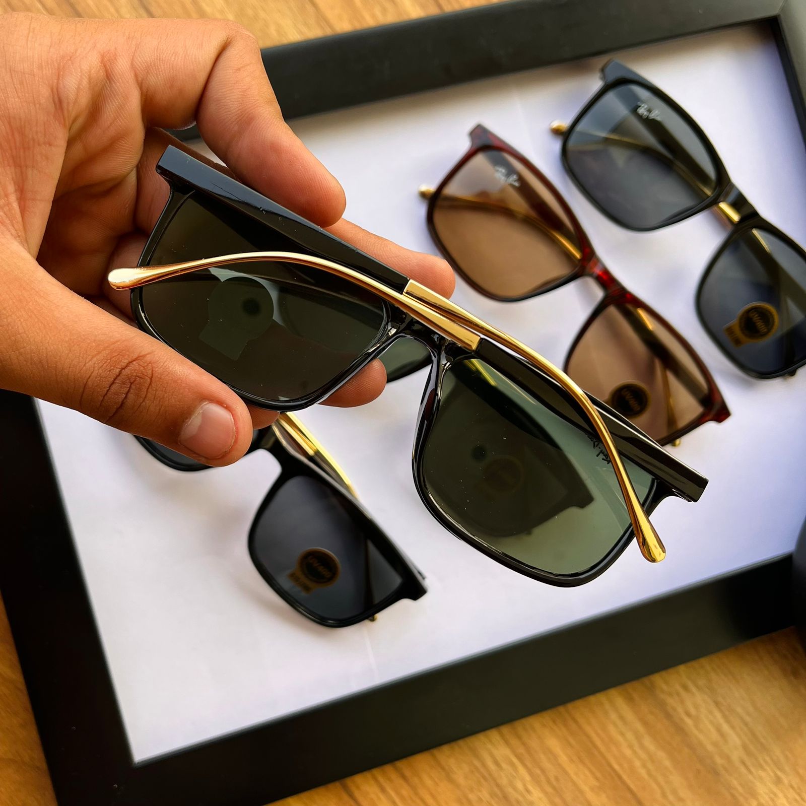 Buy First Copy Ray-Ban Flip-Up Sunglasses - Master Quality 7A Mirror at Lowest Price Online India