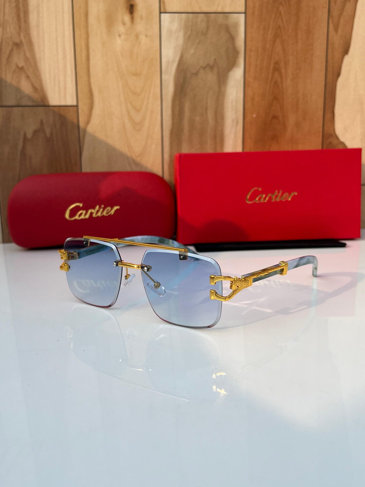 Buy First Copy Cartier Blue Gradient Sunglasses - Master Quality 7A Mirror at Lowest Price Online India