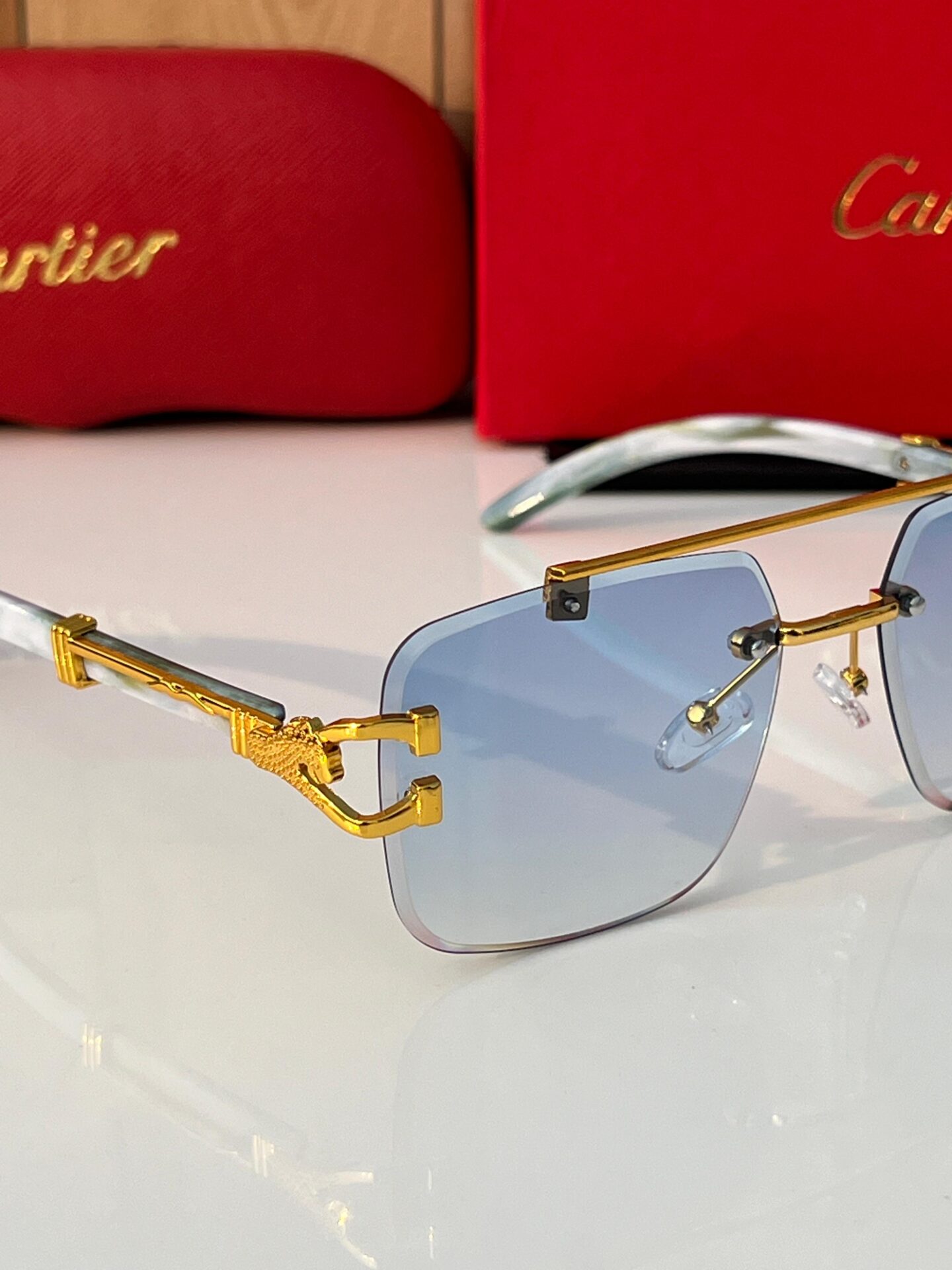 Buy First Copy Cartier Blue Gradient Sunglasses - Master Quality 7A Mirror at Lowest Price Online India