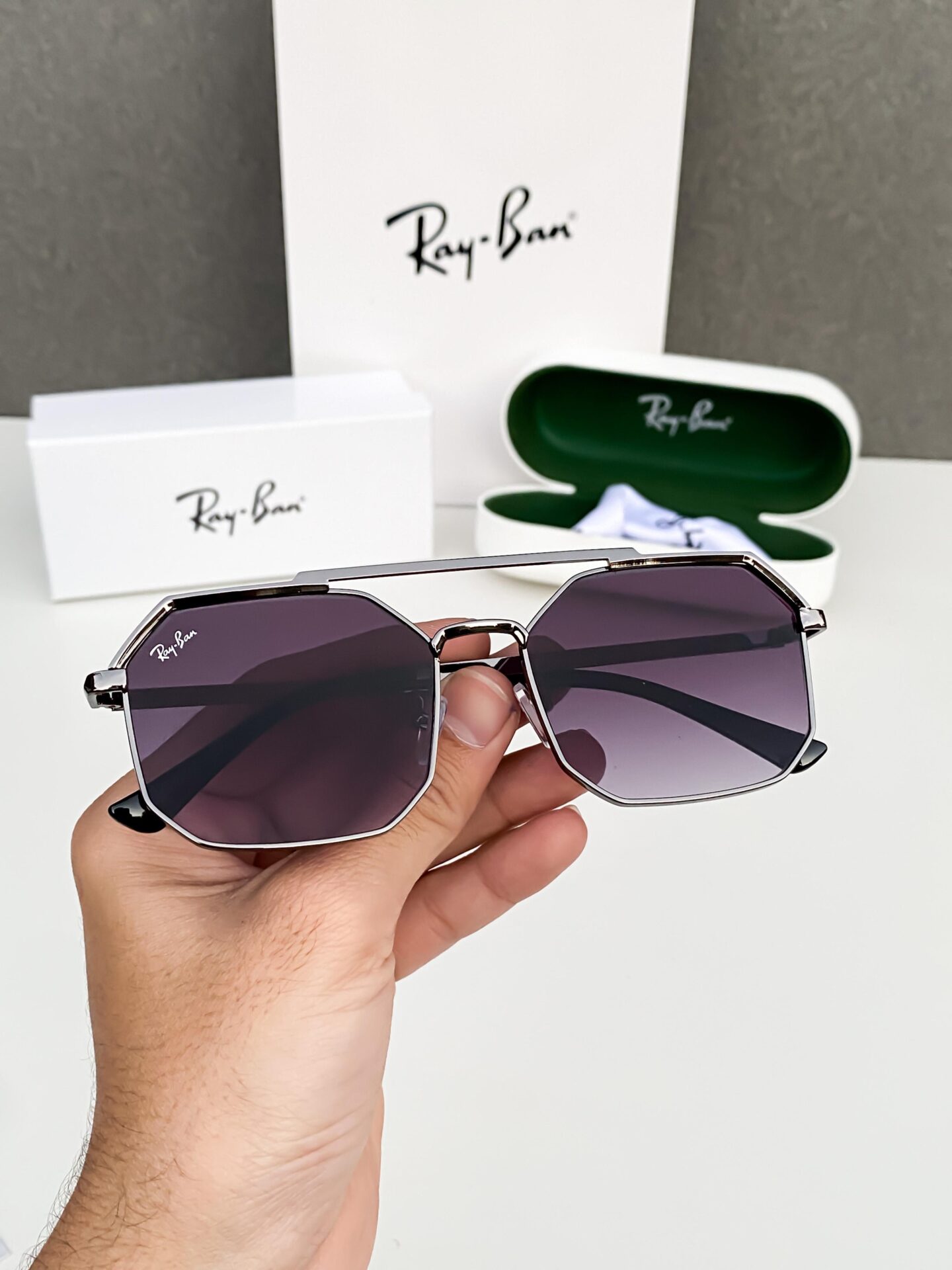 Buy First Copy Ray-Ban Hexagonal Sunglasses - Master Quality 7A Mirror at Lowest Price Online India