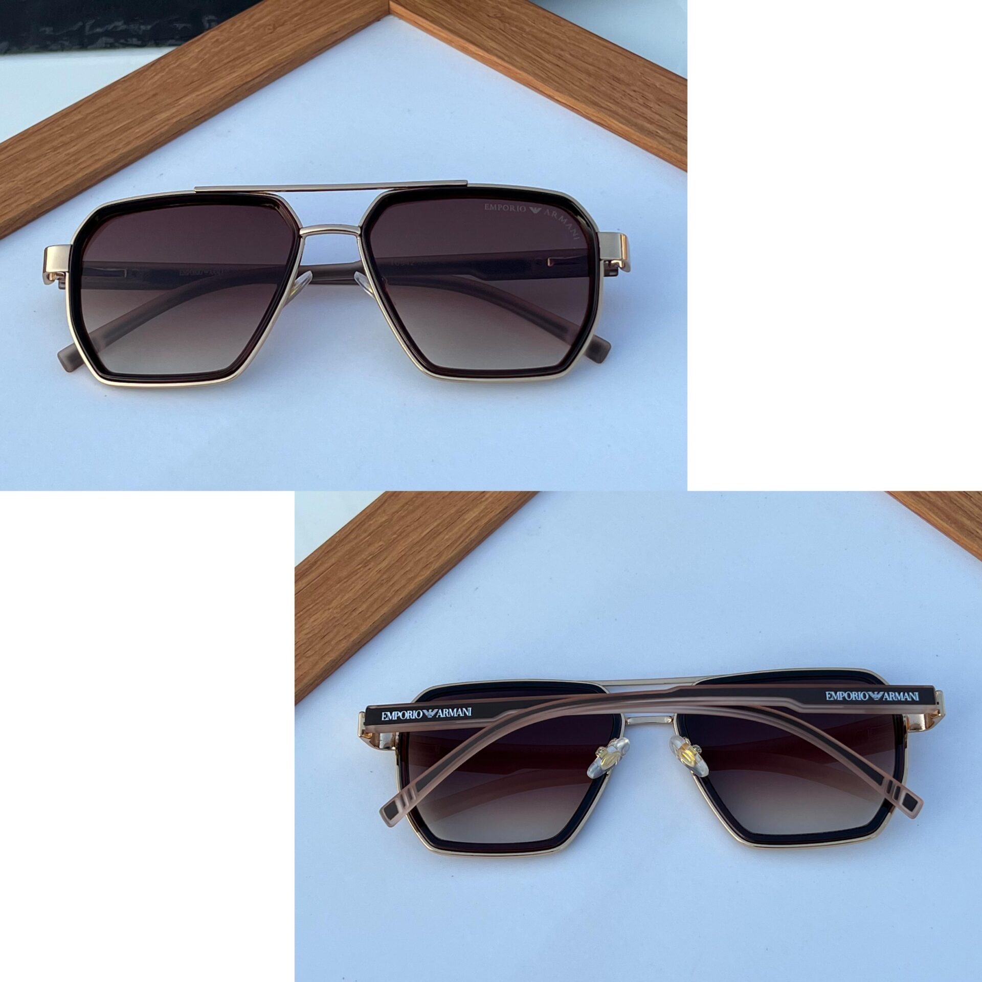 Buy First Copy Emporio Armani Brown Gradient Sunglasses - Master Quality 7A Mirror at Lowest Price Online India