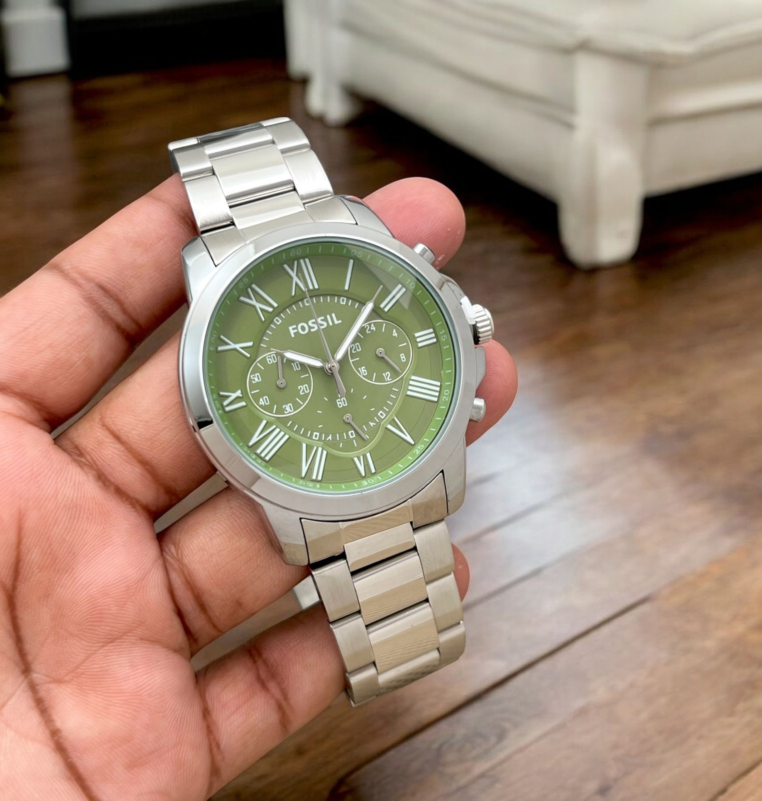 Buy First Copy Fossil Grant Men’s Chronograph Watch 43mm - Master Quality 7A Mirror at Lowest Price Online India