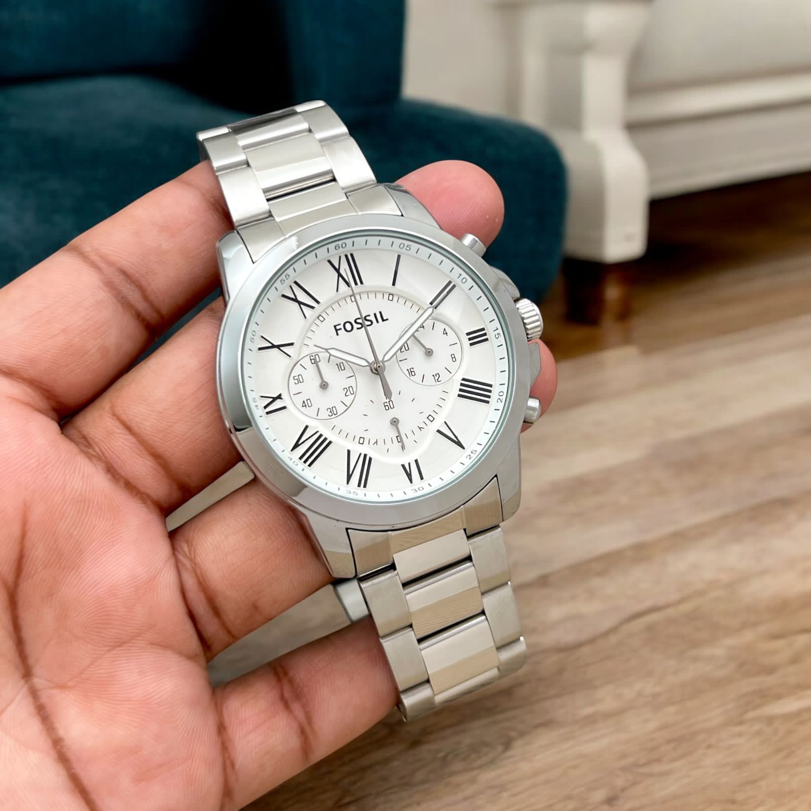 Buy First Copy Fossil Grant Men’s Chronograph Watch 43mm - Master Quality 7A Mirror at Lowest Price Online India