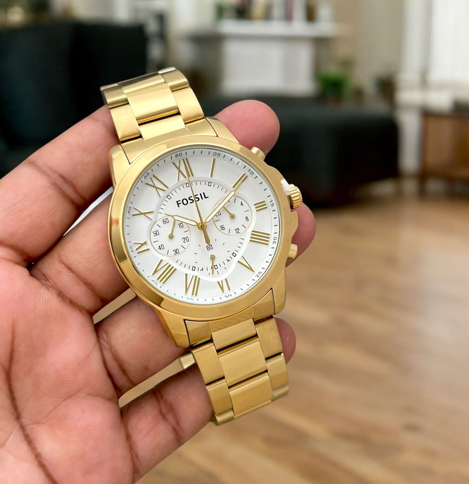 Buy First Copy Fossil Grant Men’s Chronograph Watch 43mm - Master Quality 7A Mirror at Lowest Price Online India