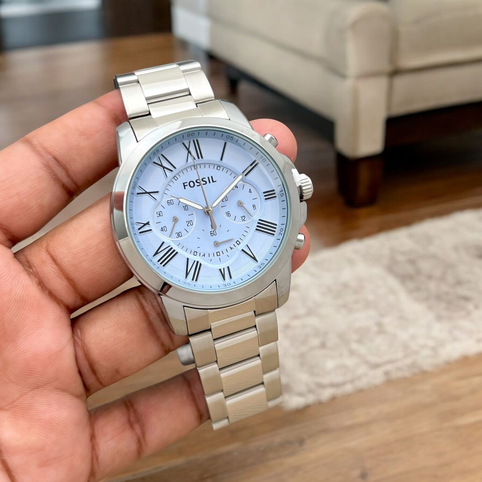 Buy First Copy Fossil Grant Men’s Chronograph Watch 43mm - Master Quality 7A Mirror at Lowest Price Online India