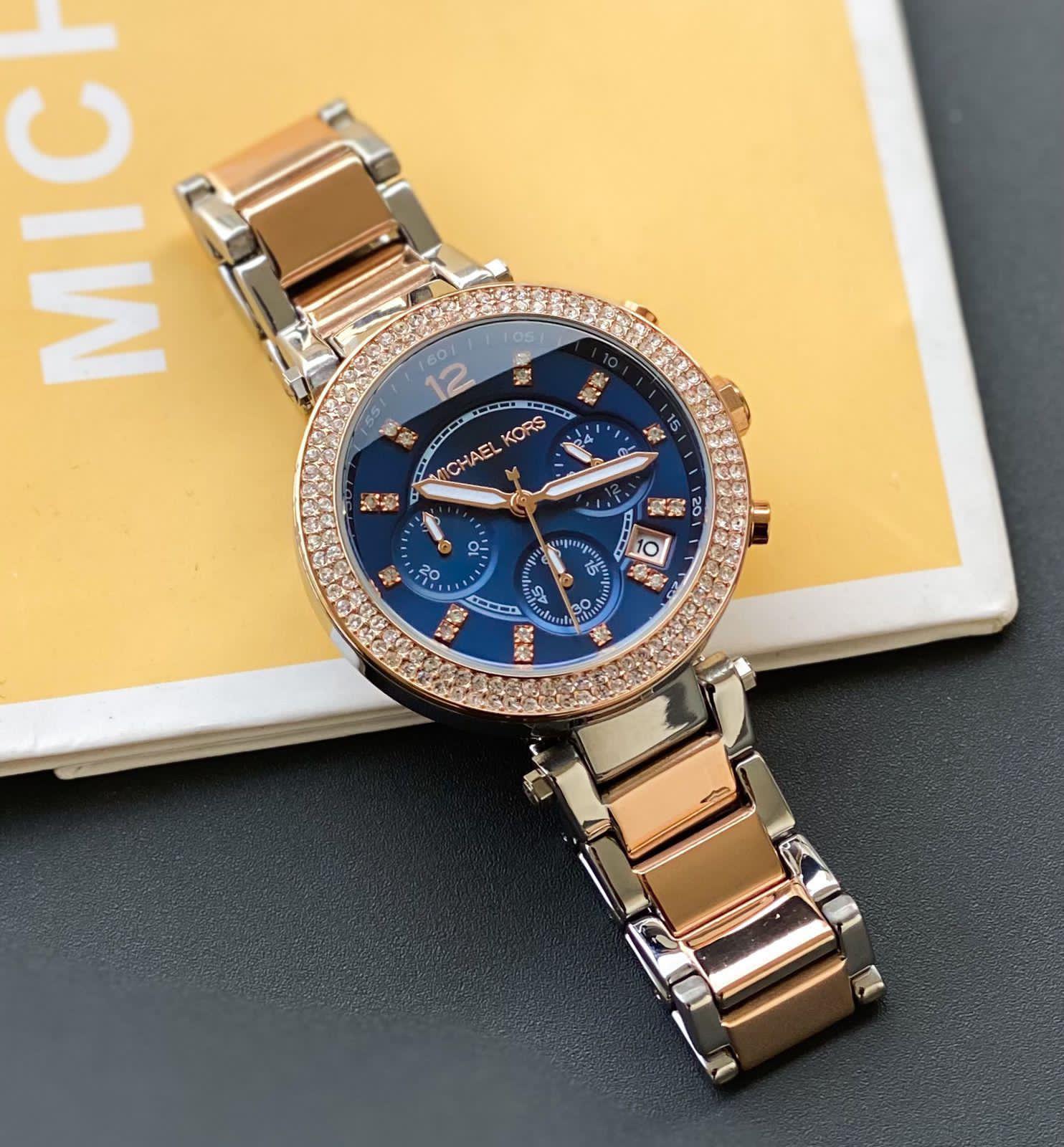 Buy First Copy Michael Kors Parker Chronograph Women Watch - Master Quality 7A Mirror at Lowest Price Online India