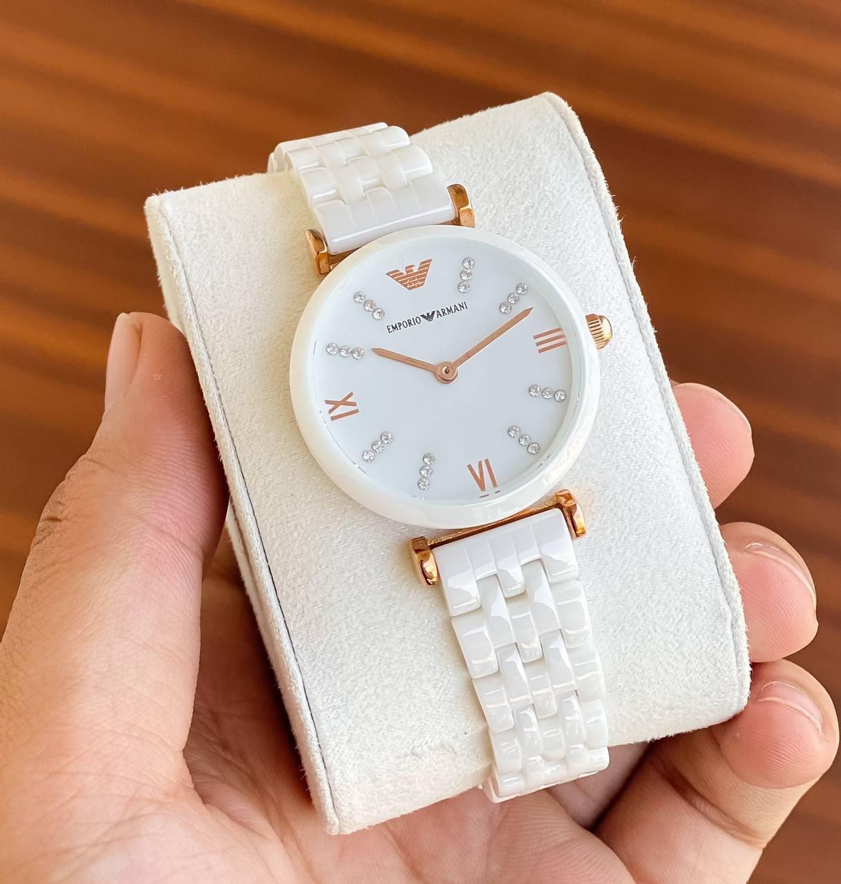 Buy First Copy Emporio Armani Ceramica Watch For Women 32mm - Master Quality 7A Mirror at Lowest Price Online India