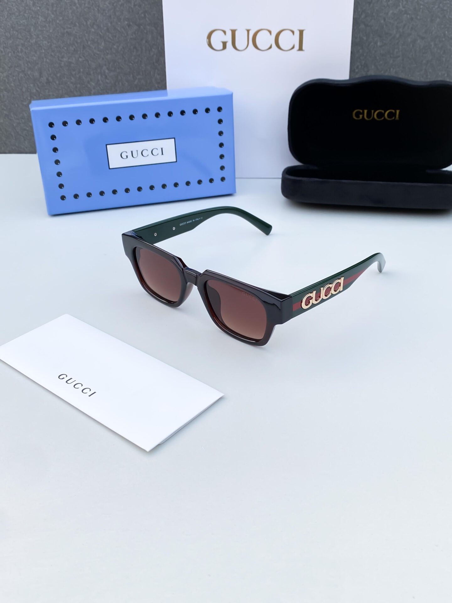 Buy First Copy Gucci Inspired Sunglasses with Web Stripe Detail - Master Quality 7A Mirror at Lowest Price Online India
