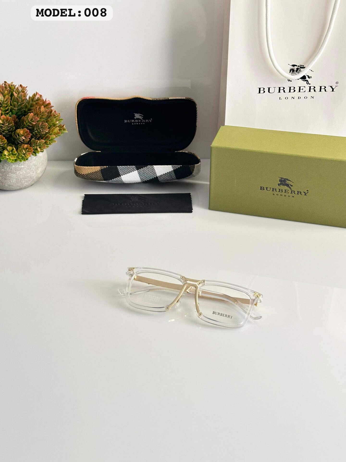 Buy First Copy Burberry Transparent Glasses - Master Quality 7A Mirror at Lowest Price Online India