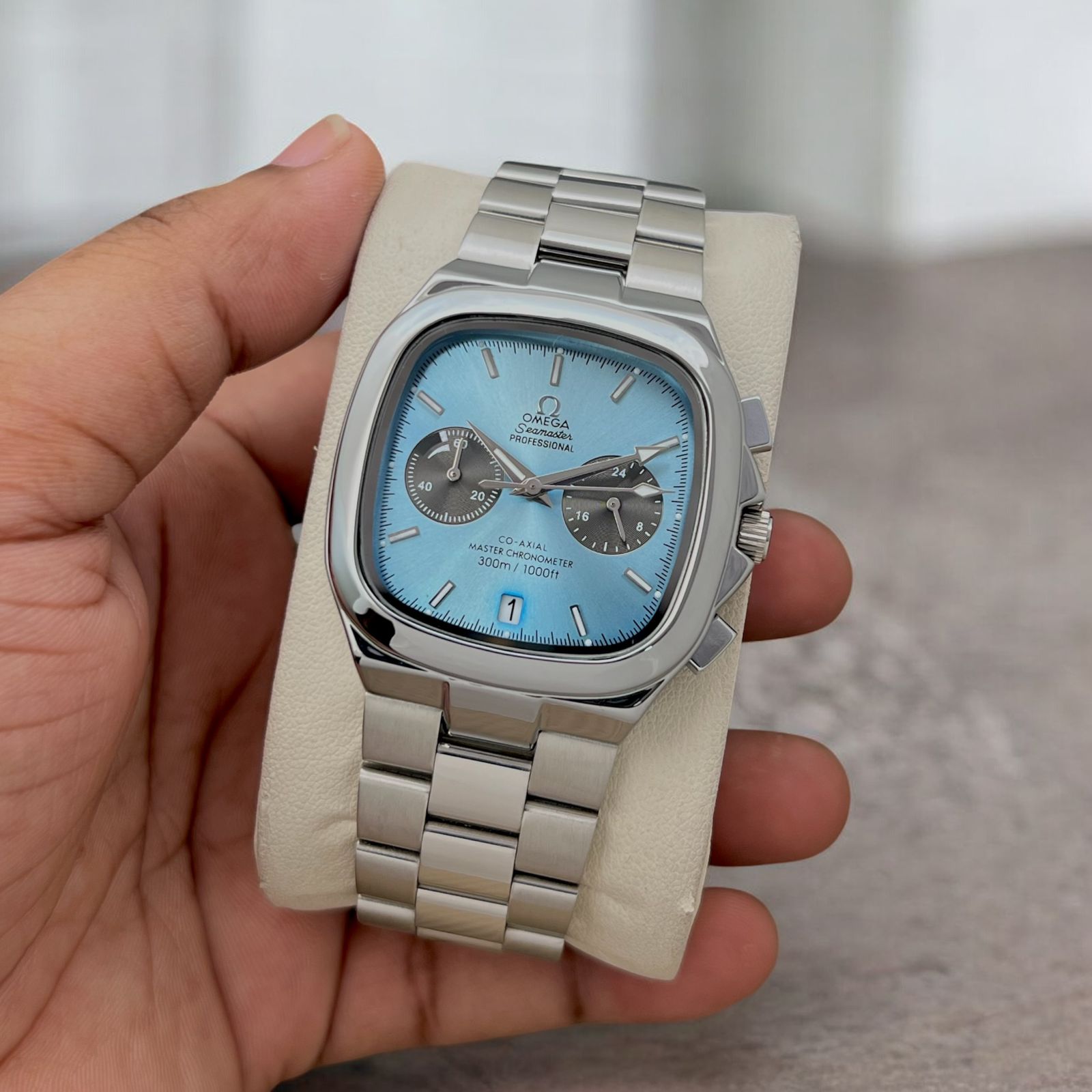 Buy First Copy Omega Seamaster Co-Axial Chronograph Men’s Watch - Master Quality 7A Mirror at Lowest Price Online India