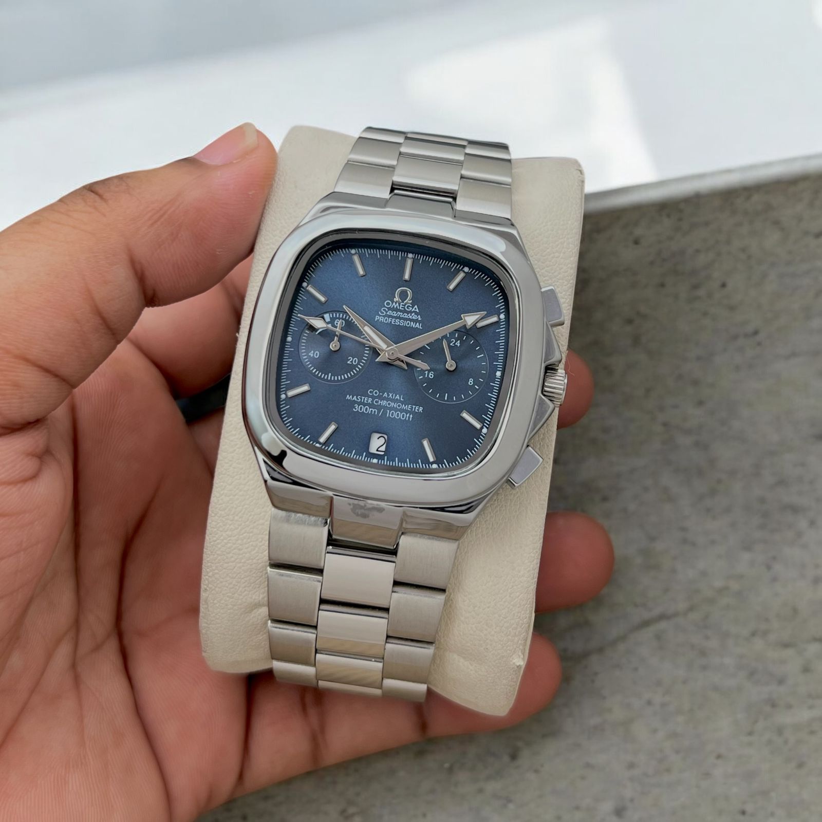 Buy First Copy Omega Seamaster Co-Axial Chronograph Men’s Watch - Master Quality 7A Mirror at Lowest Price Online India
