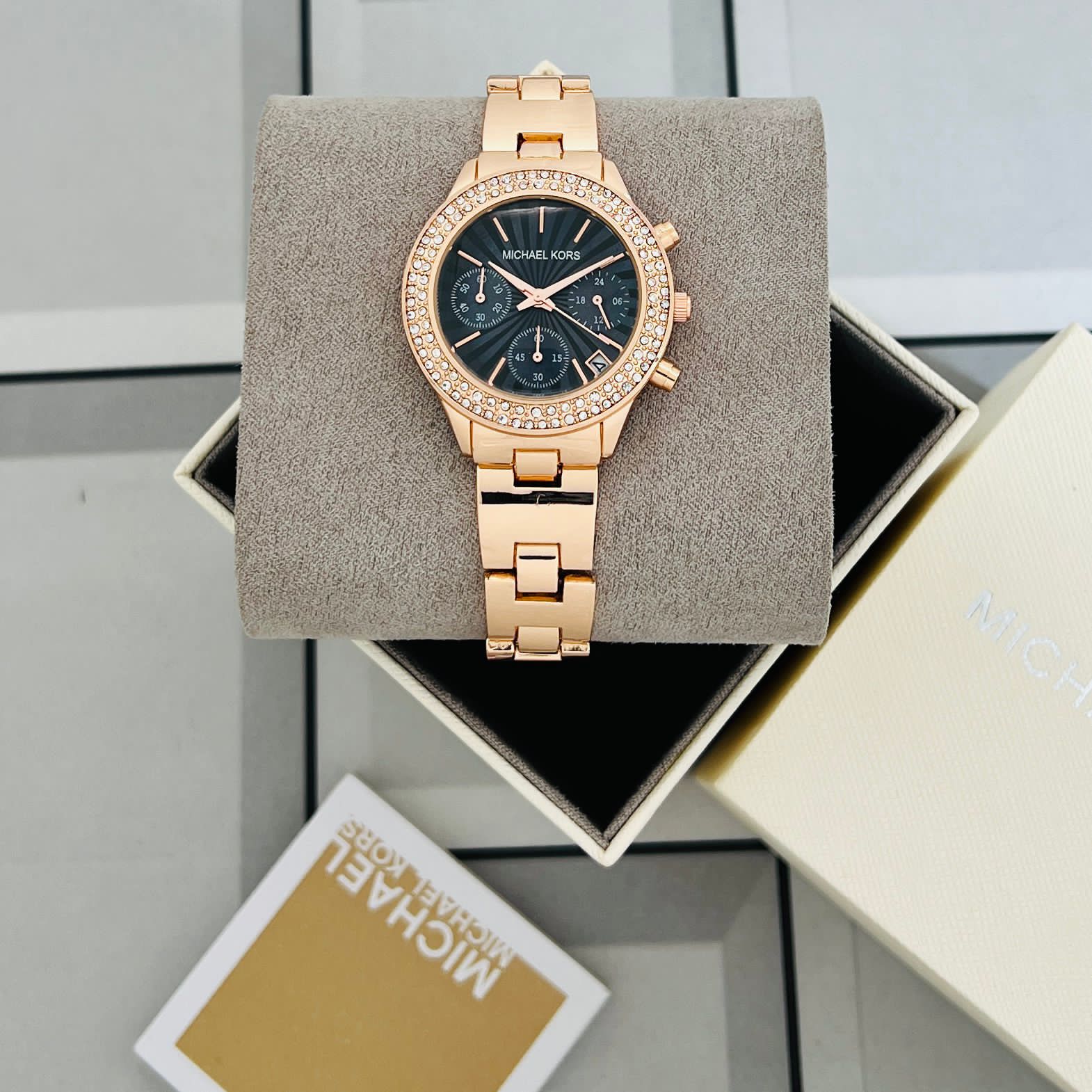 Buy First Copy Michael Kors Runway Mercer Women Chronograph Watch MK6672 32mm - Master Quality 7A Mirror at Lowest Price Online India