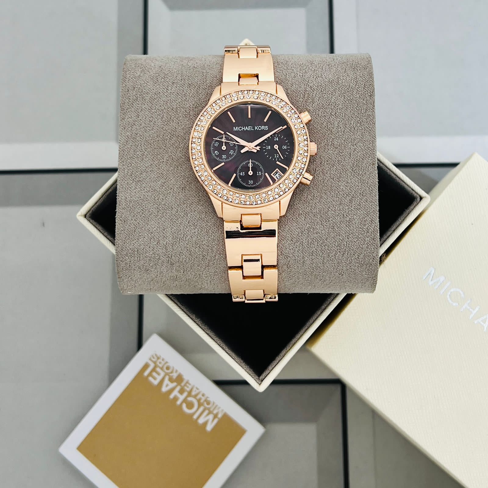 Buy First Copy Michael Kors Runway Mercer Women Chronograph Watch MK6672 32mm - Master Quality 7A Mirror at Lowest Price Online India
