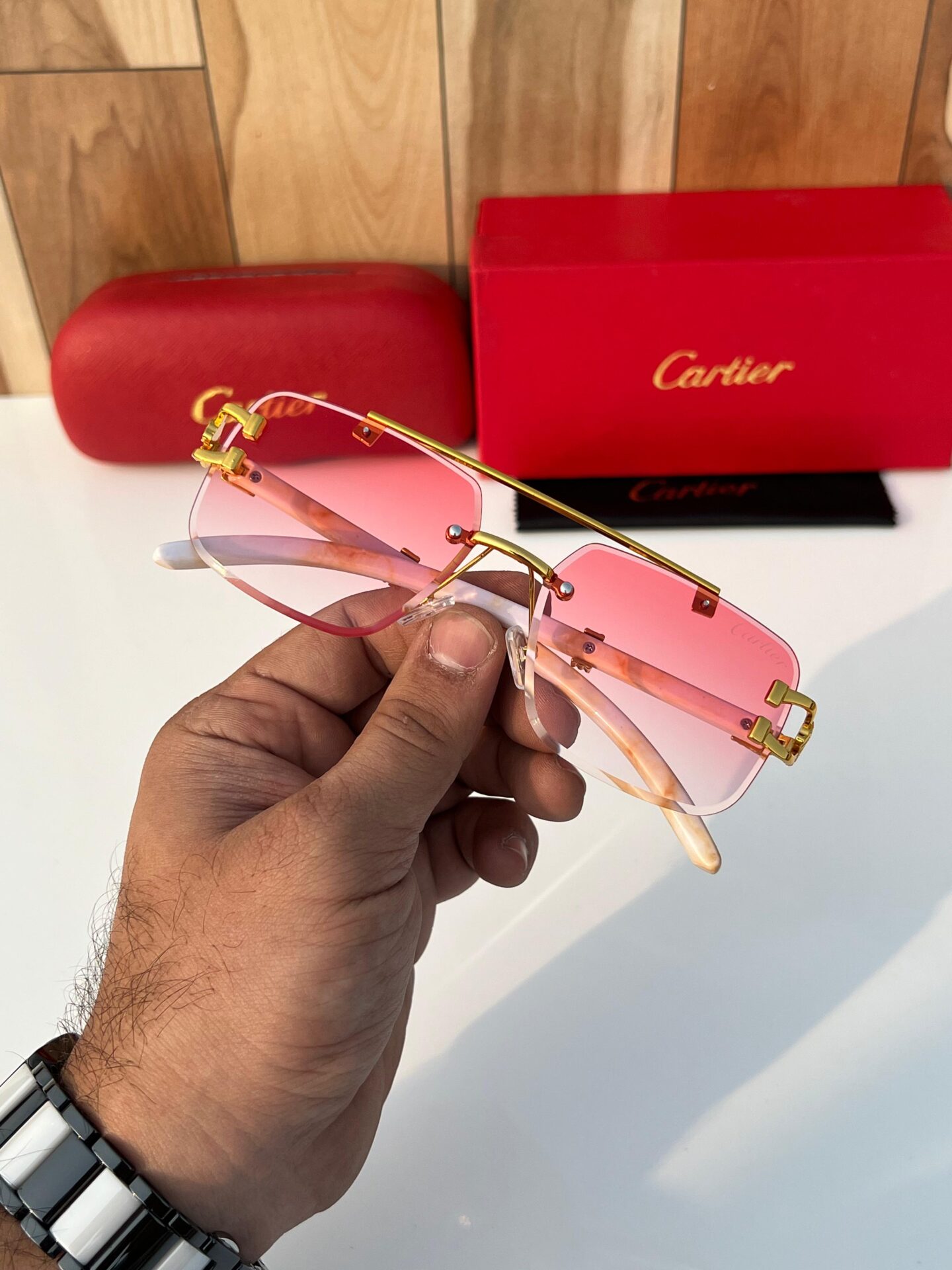 Buy First Copy Cartier CT098 Men’s Sunglasses - Master Quality 7A Mirror at Lowest Price Online India