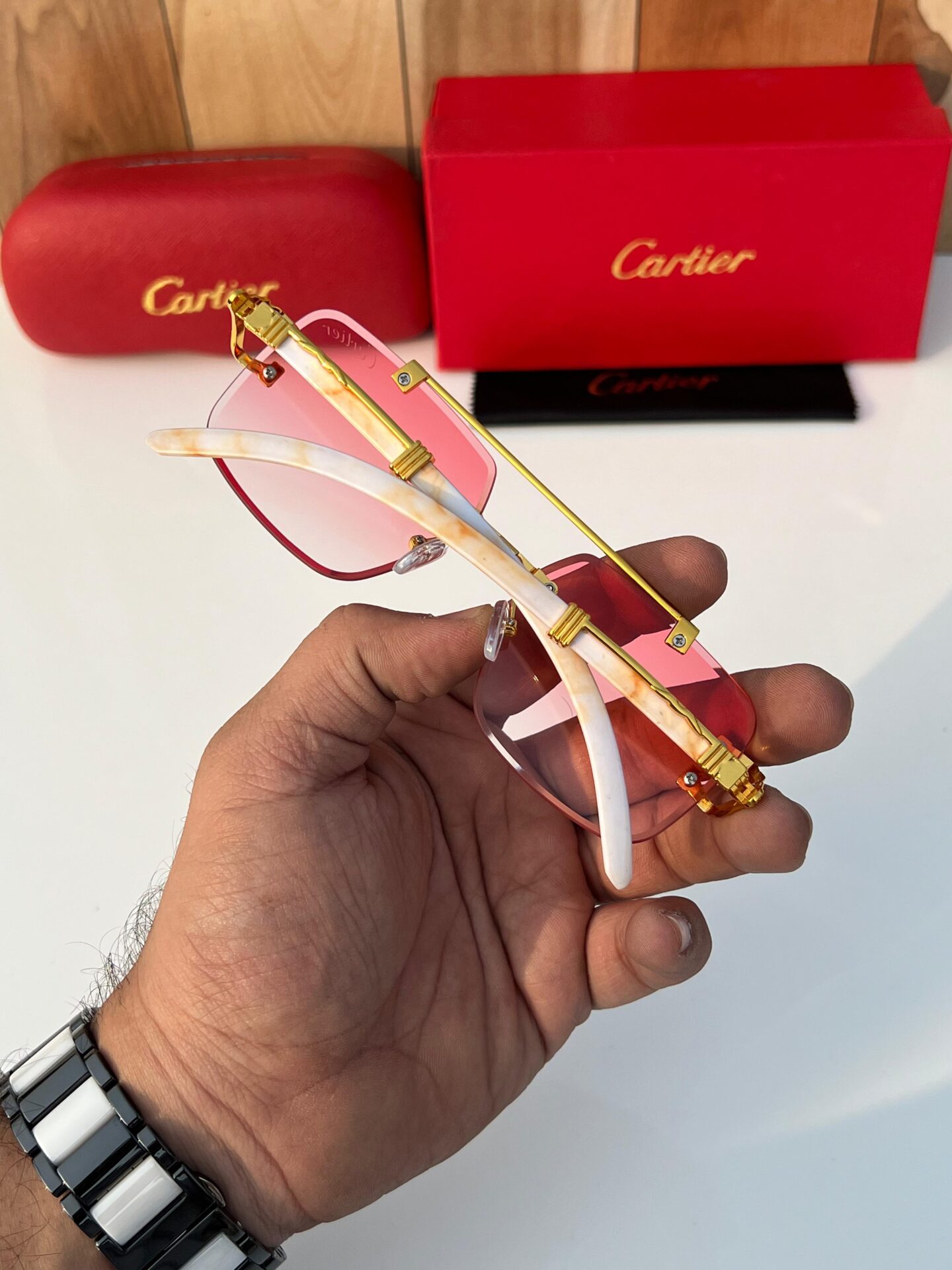 Buy First Copy Cartier CT098 Men’s Sunglasses - Master Quality 7A Mirror at Lowest Price Online India