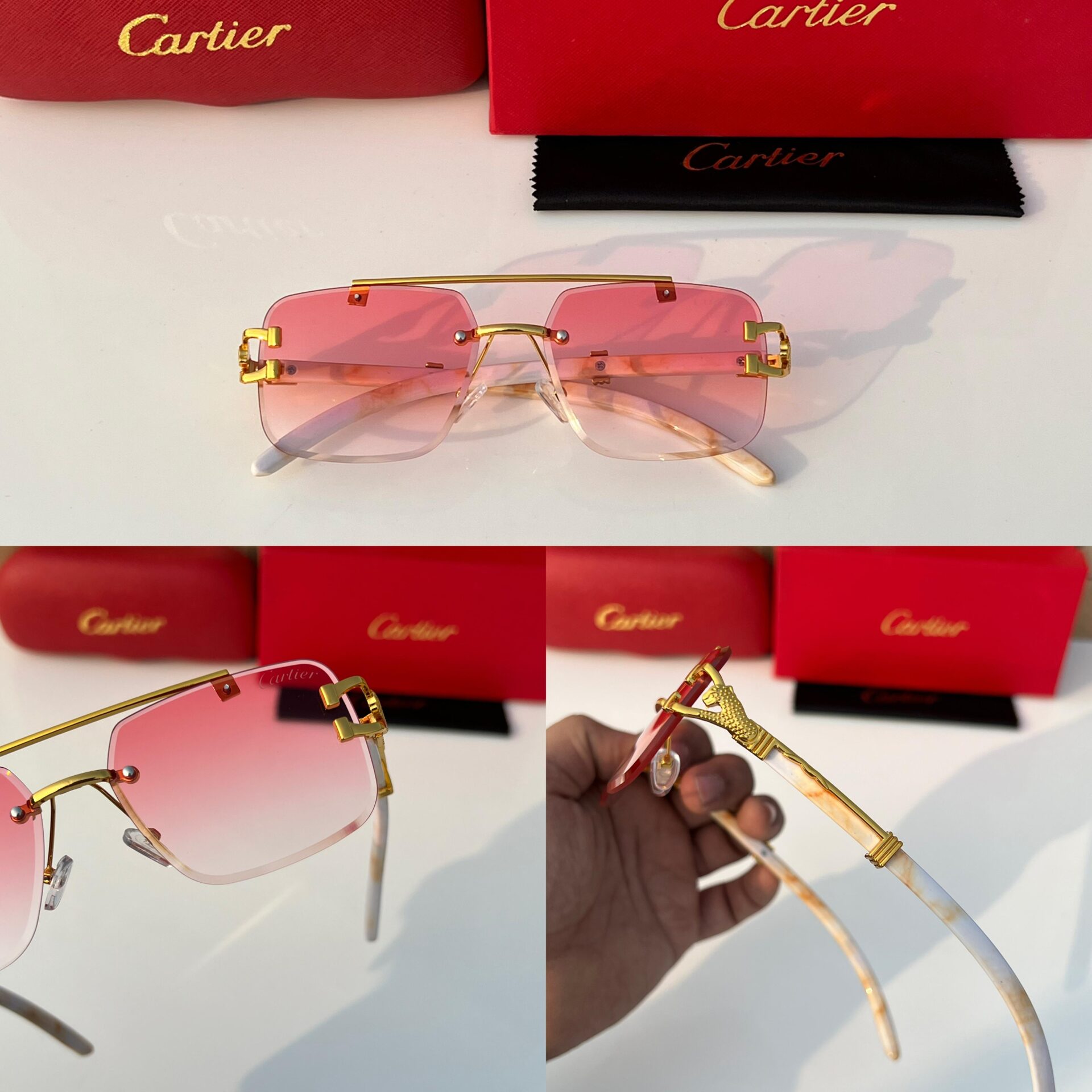 Buy First Copy Cartier CT098 Men’s Sunglasses - Master Quality 7A Mirror at Lowest Price Online India