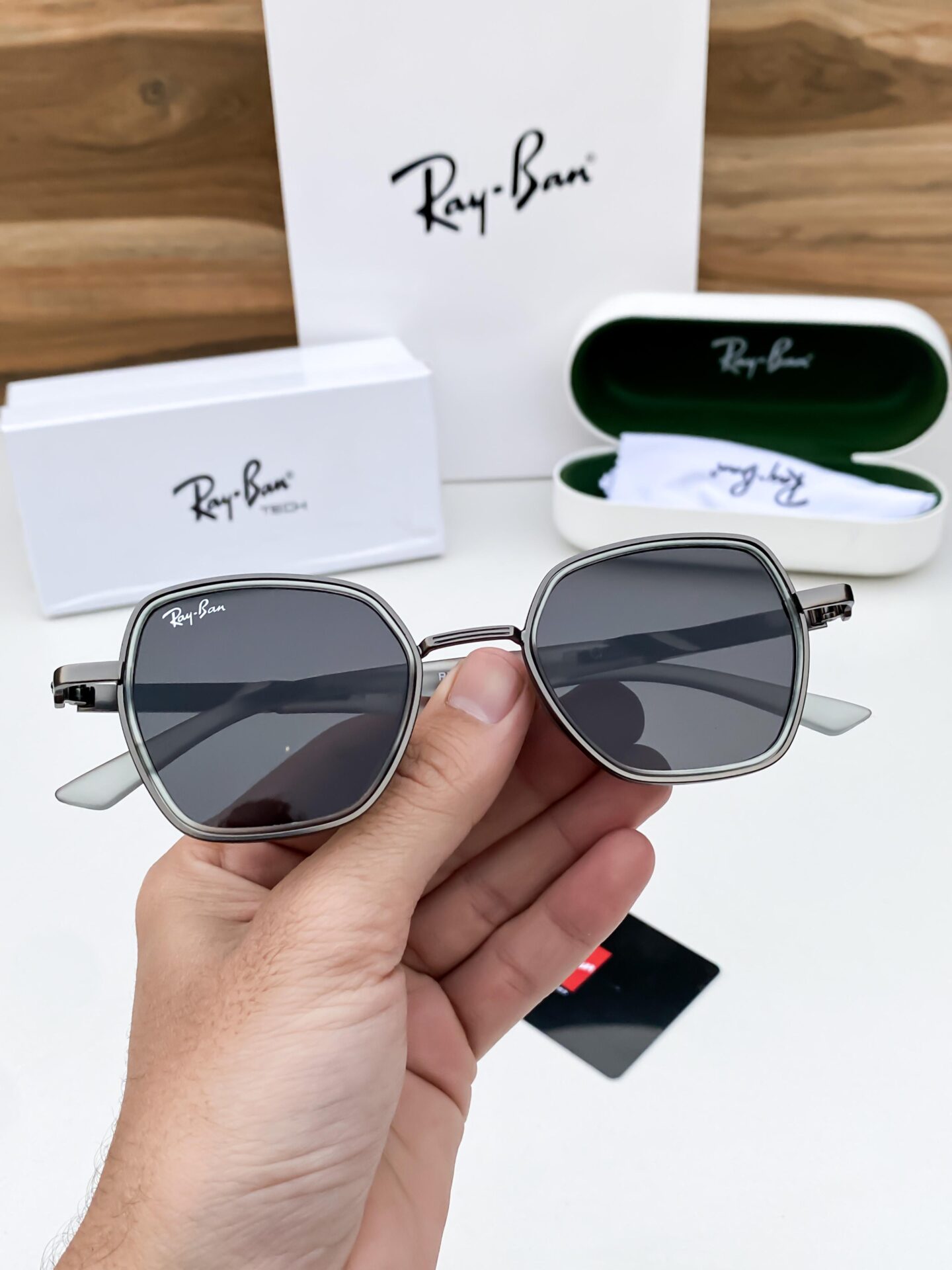 Buy First Copy Ray-Ban Hexagonal Sunglasses - Master Quality 7A Mirror at Lowest Price Online India