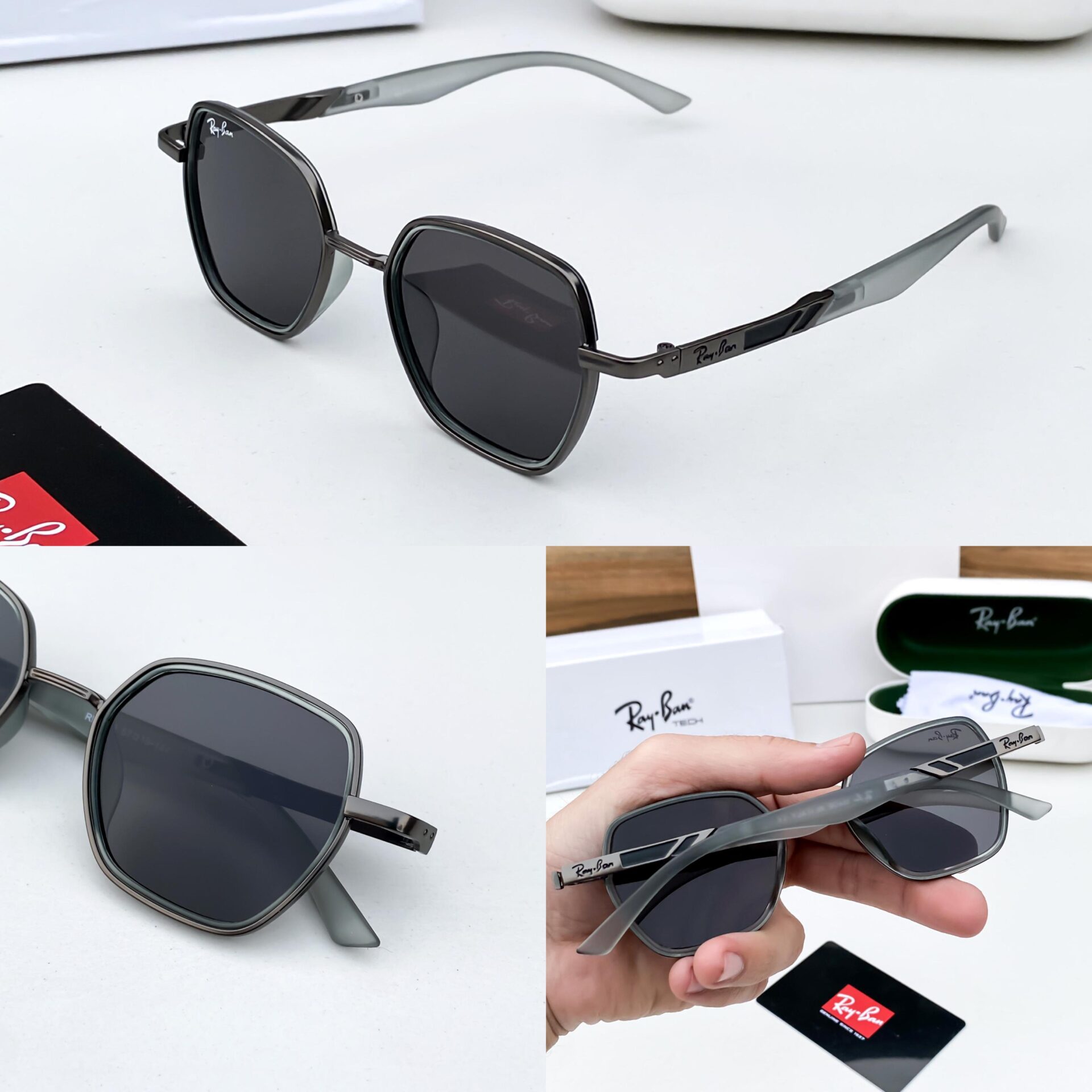 Buy First Copy Ray-Ban Hexagonal Sunglasses - Master Quality 7A Mirror at Lowest Price Online India