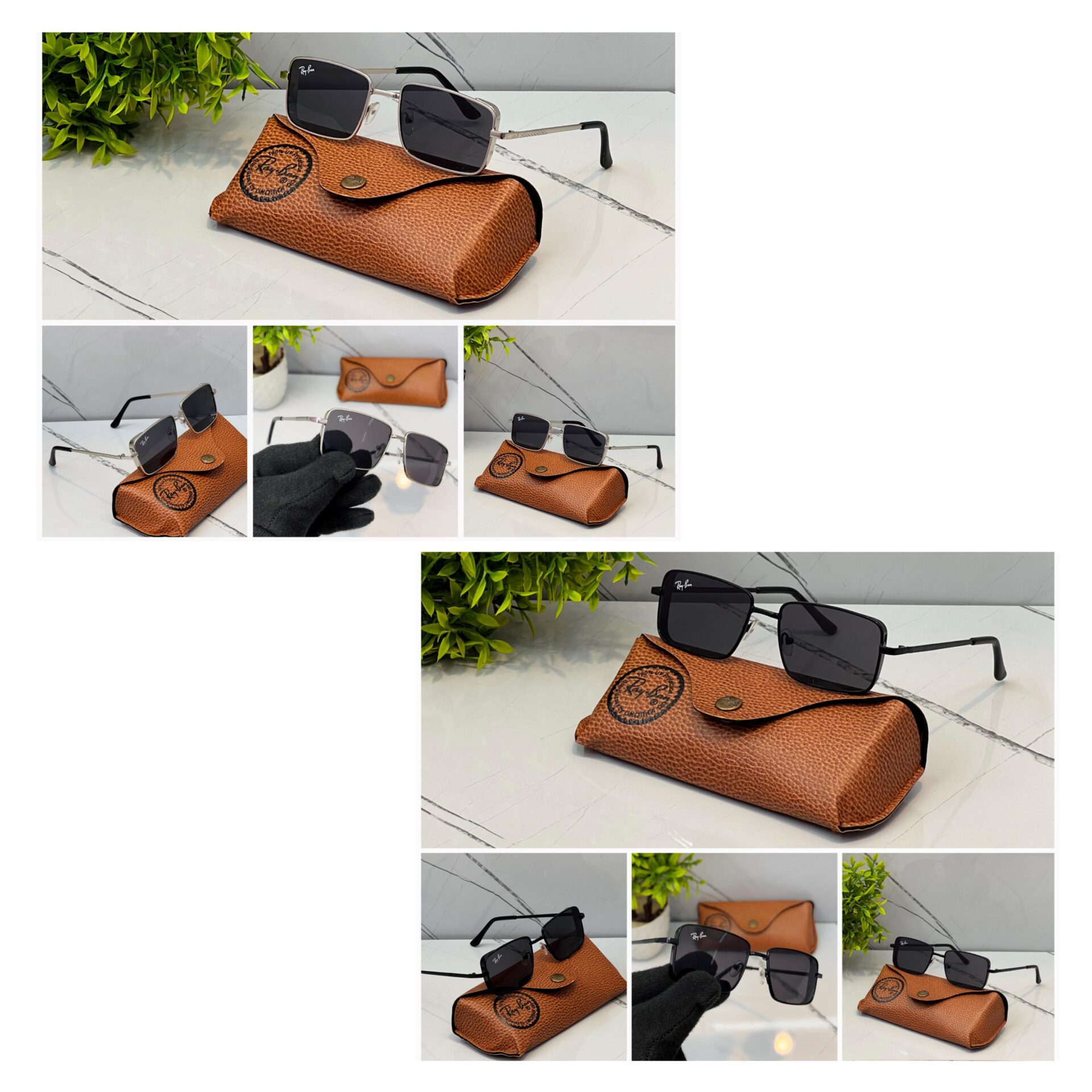 Buy First Copy Ray-Ban Square Sunglasses For Men - Master Quality 7A Mirror at Lowest Price Online India