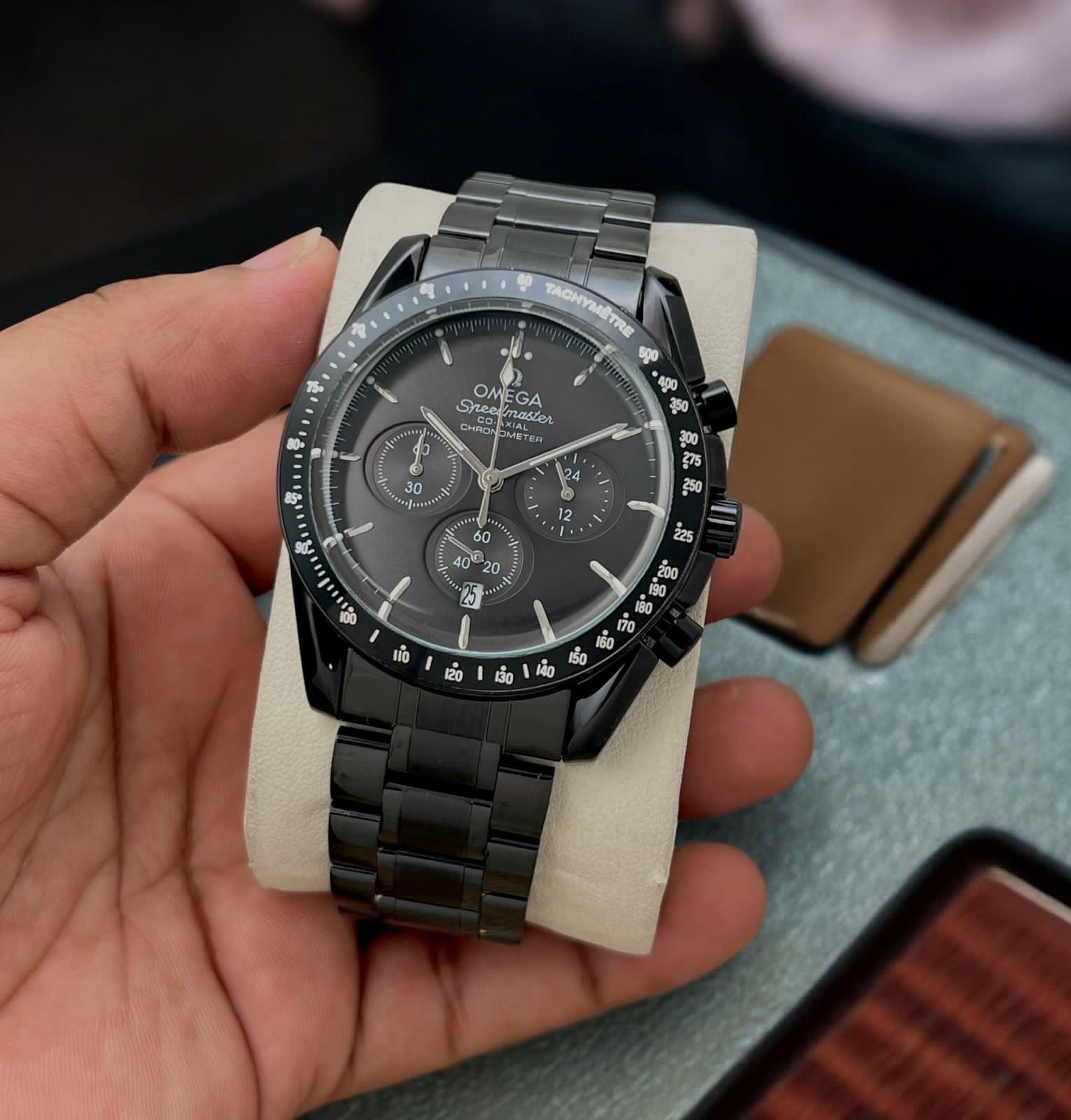 Buy First Copy Omega Planet Ocean Chronograph Men’s Watch 43mm - Master Quality 7A Mirror at Lowest Price Online India