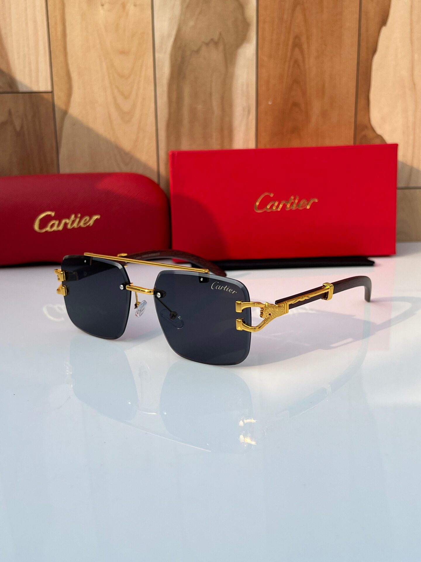 Buy First Copy Cartier Santos de Cartier Sunglasses - Master Quality 7A Mirror at Lowest Price Online India