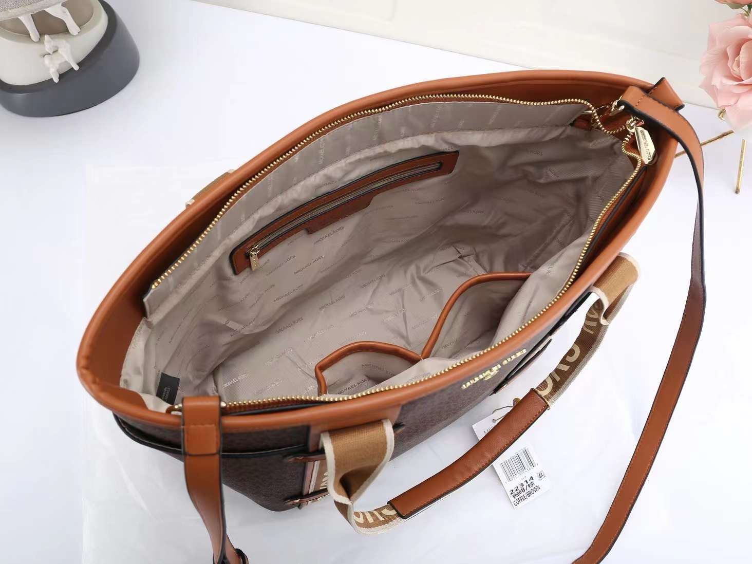 Buy First Copy Michael Kors Maeve Signature Tote Bag - Master Quality 7A Mirror at Lowest Price Online India
