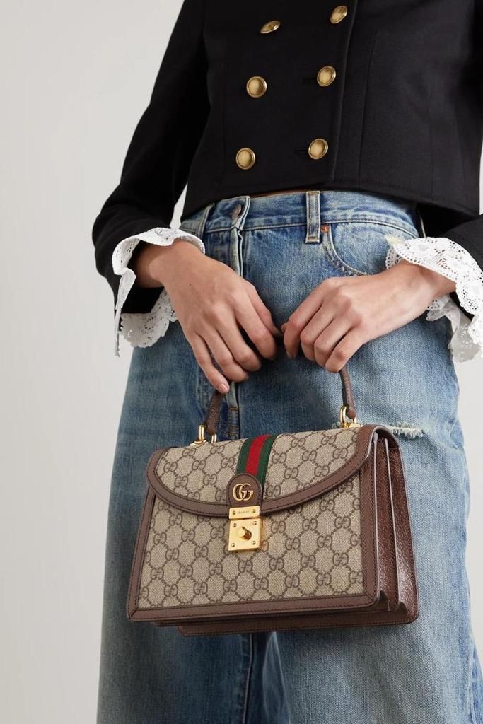 Buy First Copy Gucci Ophidia GG Supreme Top Handle Bag - Master Quality 7A Mirror at Lowest Price Online India