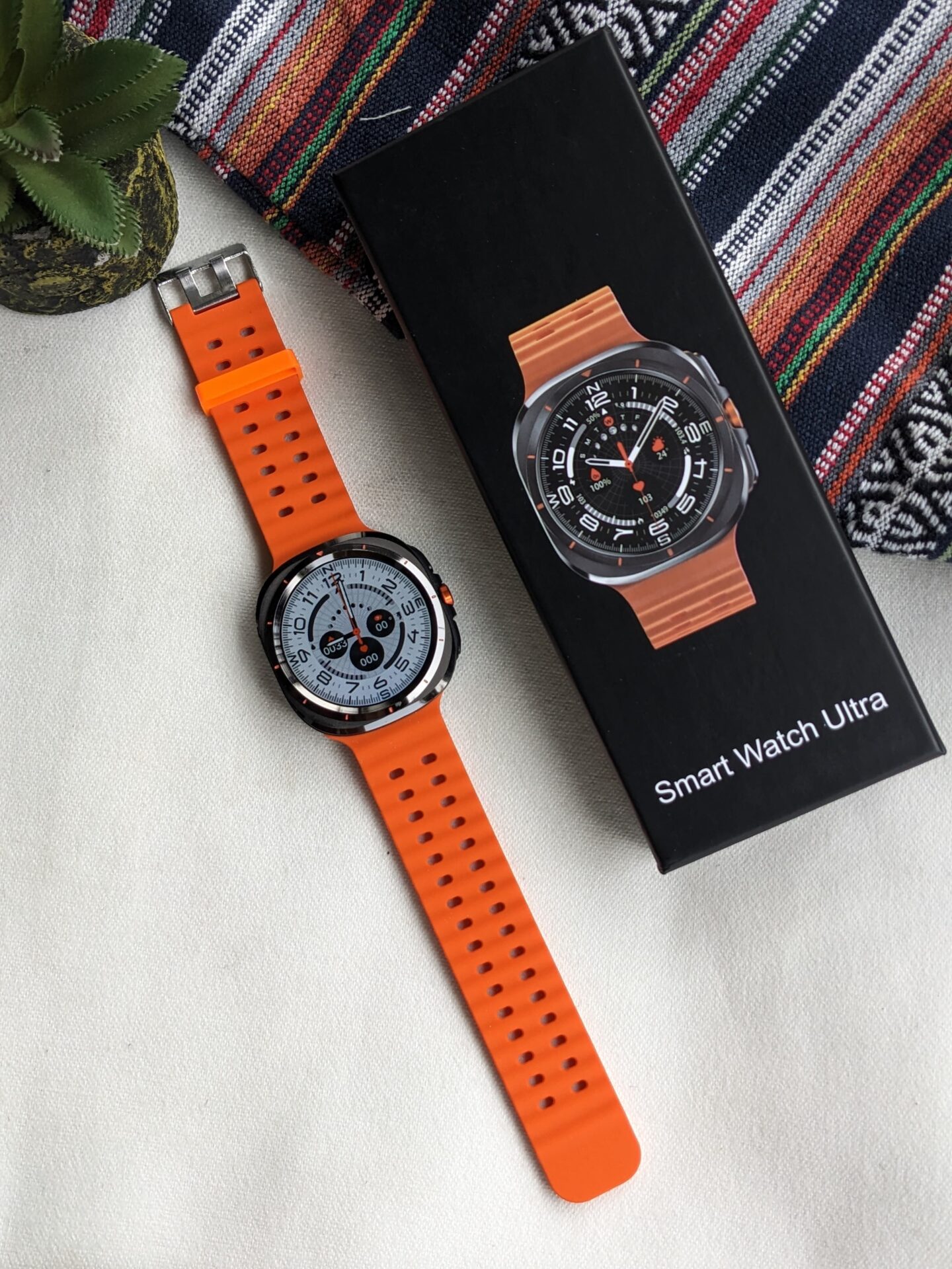 Buy First Copy Samsung Galaxy Watch Ultra Smartwatch With Logo On/Off - Master Quality 7A Mirror at Lowest Price Online India