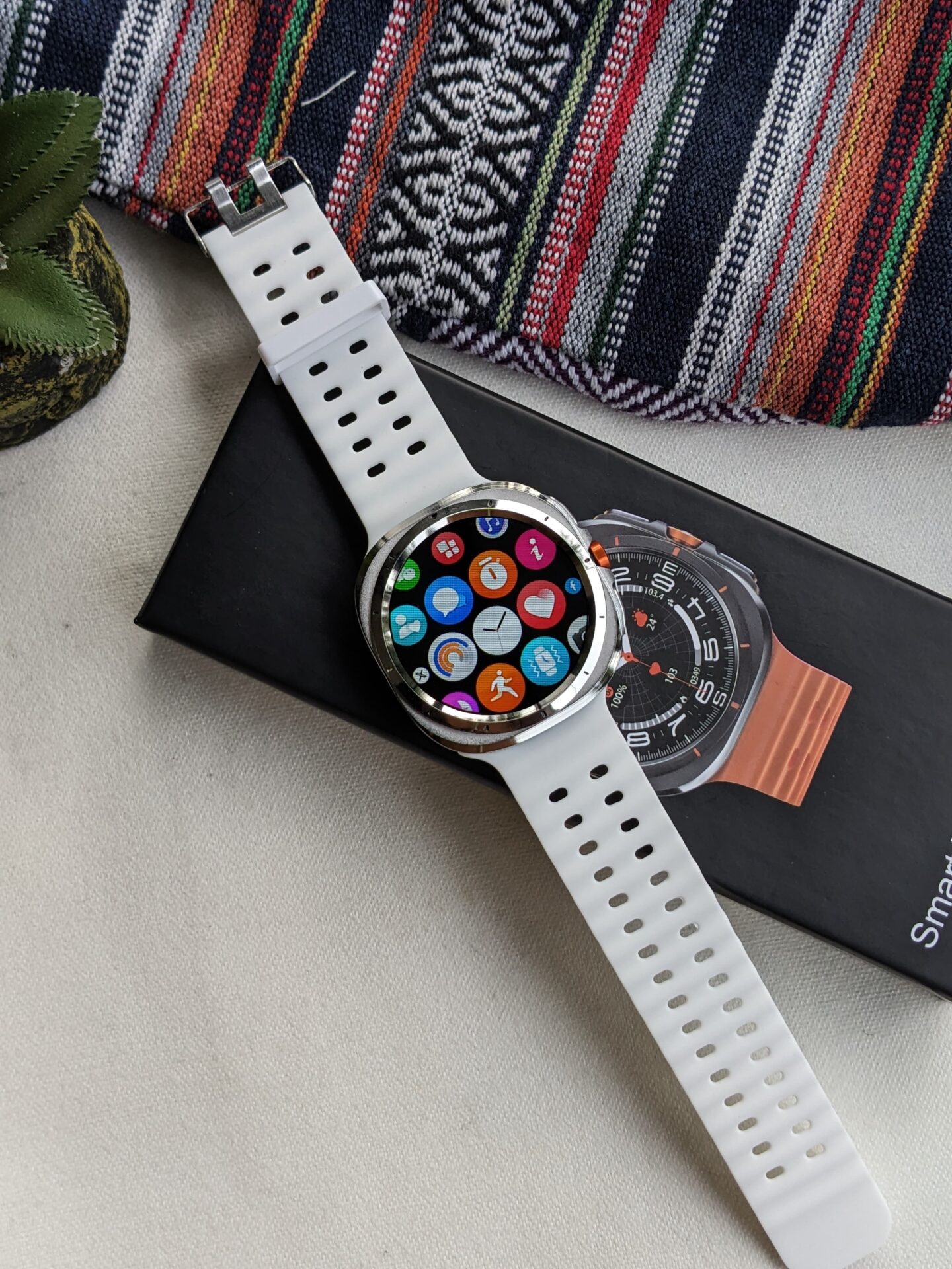 Buy First Copy Samsung Galaxy Watch Ultra Smartwatch With Logo On/Off - Master Quality 7A Mirror at Lowest Price Online India