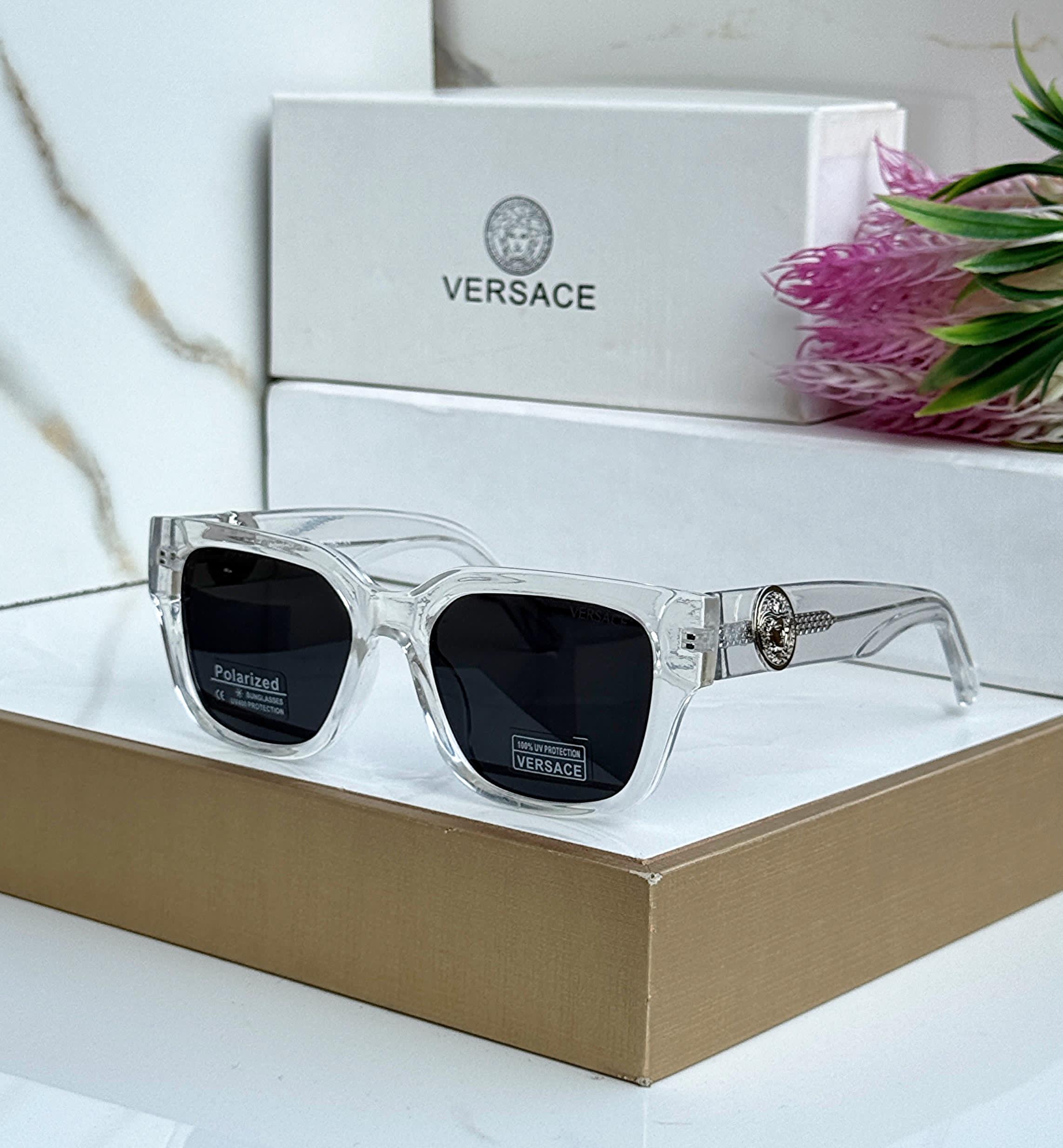 Buy First Copy Versace Polarized Square Sunglasses with Medusa Head Detail - Master Quality 7A Mirror at Lowest Price Online India