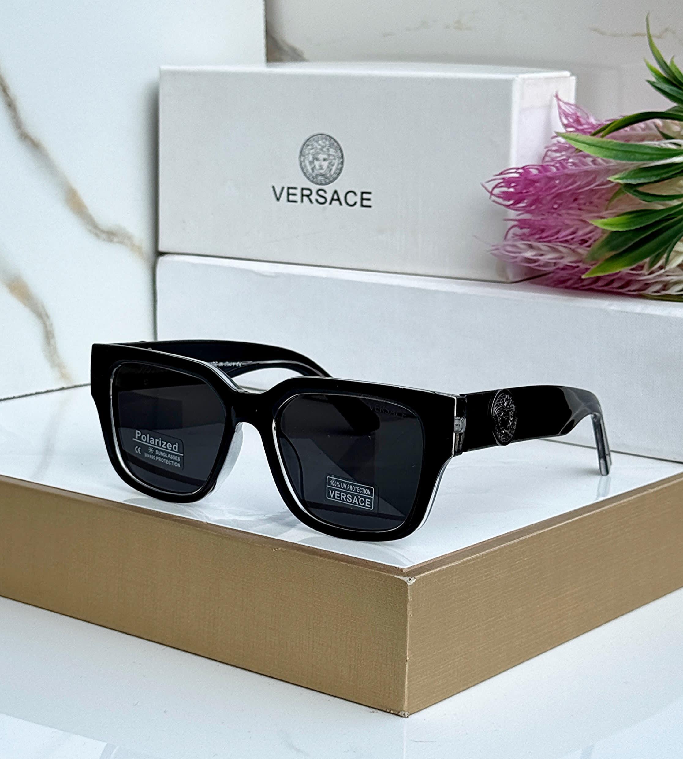 Buy First Copy Versace Polarized Square Sunglasses with Medusa Head Detail - Master Quality 7A Mirror at Lowest Price Online India