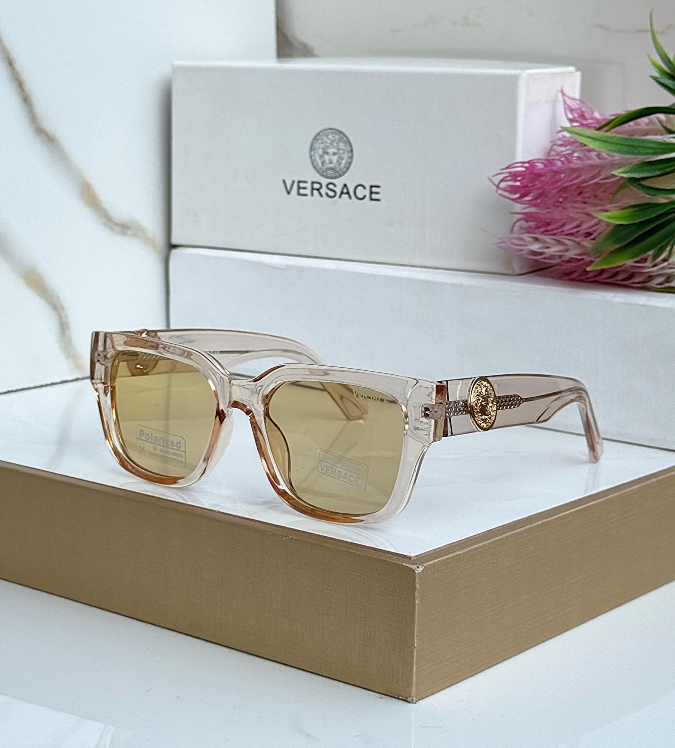 Buy First Copy Versace Polarized Square Sunglasses with Medusa Head Detail - Master Quality 7A Mirror at Lowest Price Online India