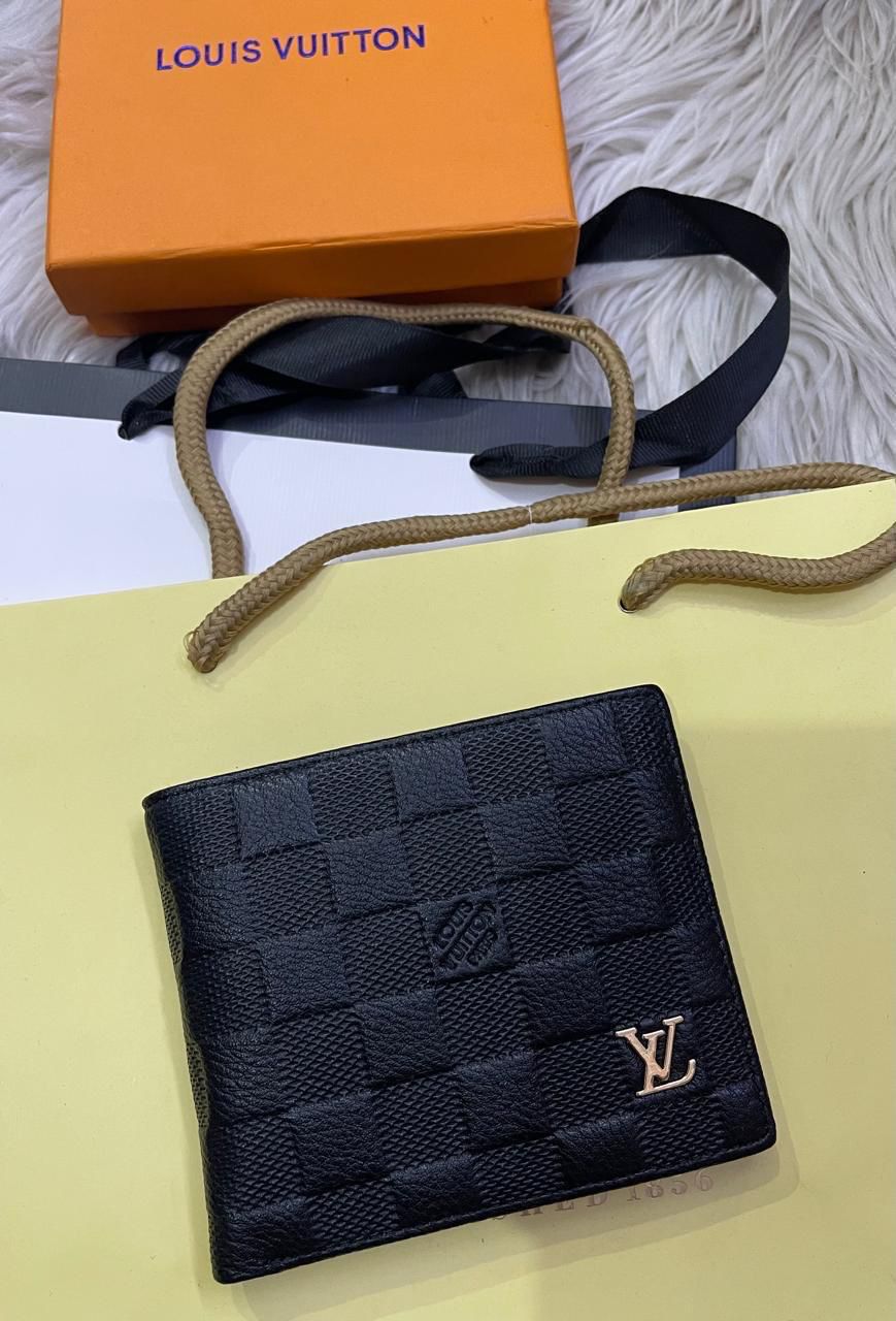 Buy First Copy Louis Vuitton Damier Ebene Bifold Wallet for Men - Master Quality 7A Mirror at Lowest Price Online India