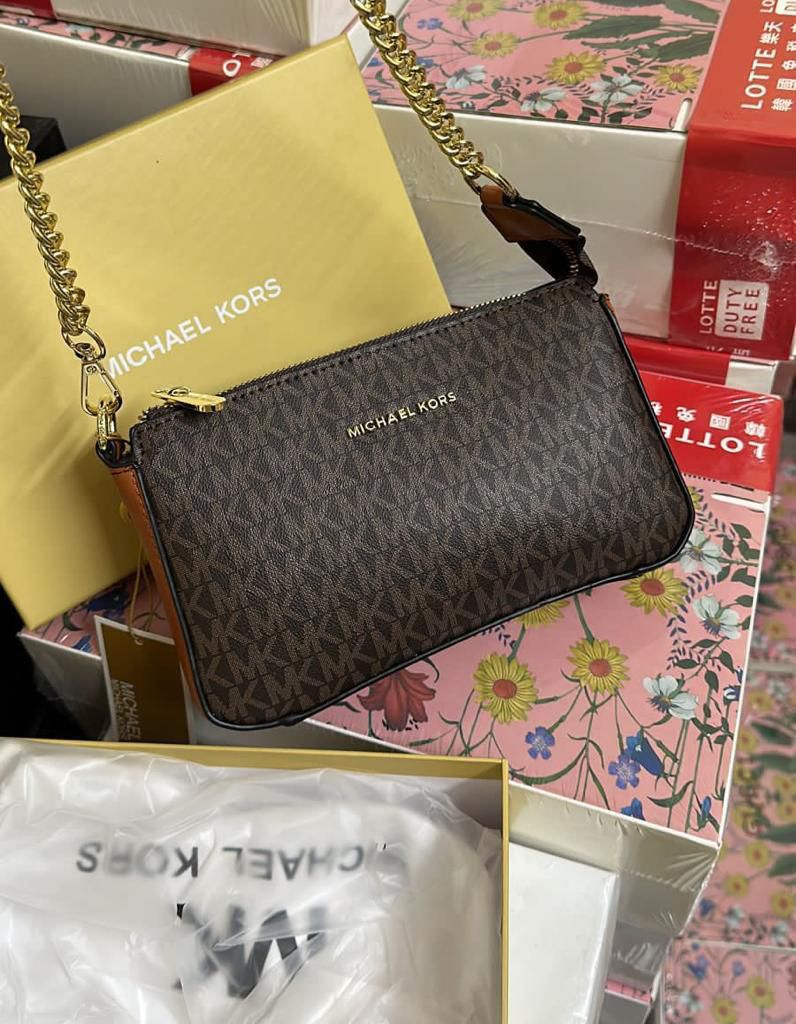 Buy First Copy Michael Kors Signature Chain Sling Bag - Master Quality 7A Mirror at Lowest Price Online India