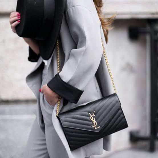 Buy First Copy YSL Saint Laurent LouLou Quilted Leather Sling Bag - Master Quality 7A Mirror at Lowest Price Online India
